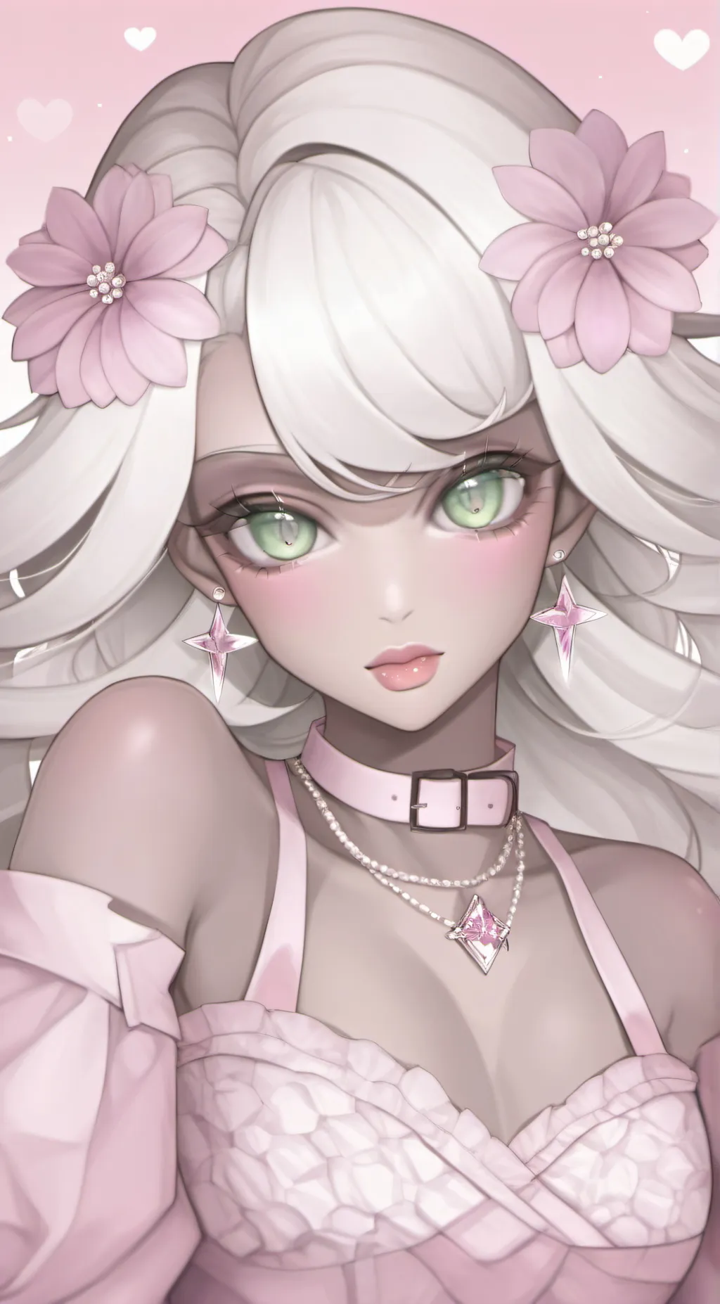 ai character: Lilac background