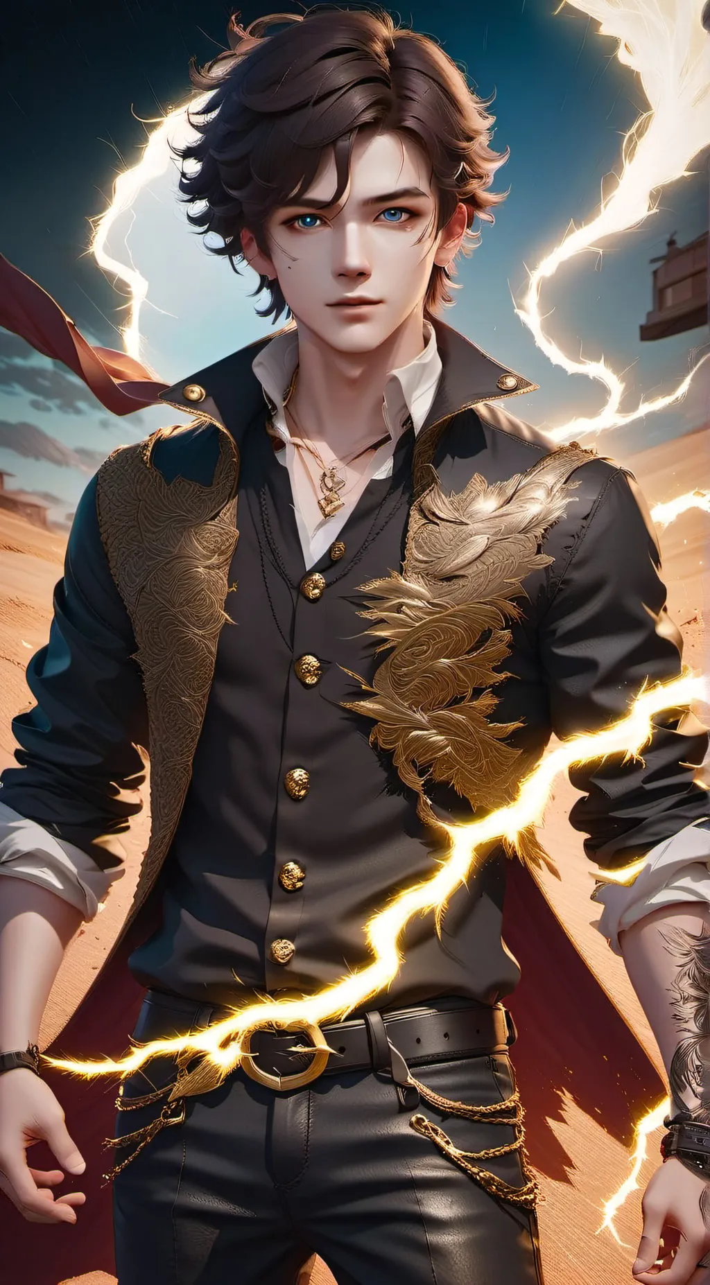 ai character: Raiden Cane background