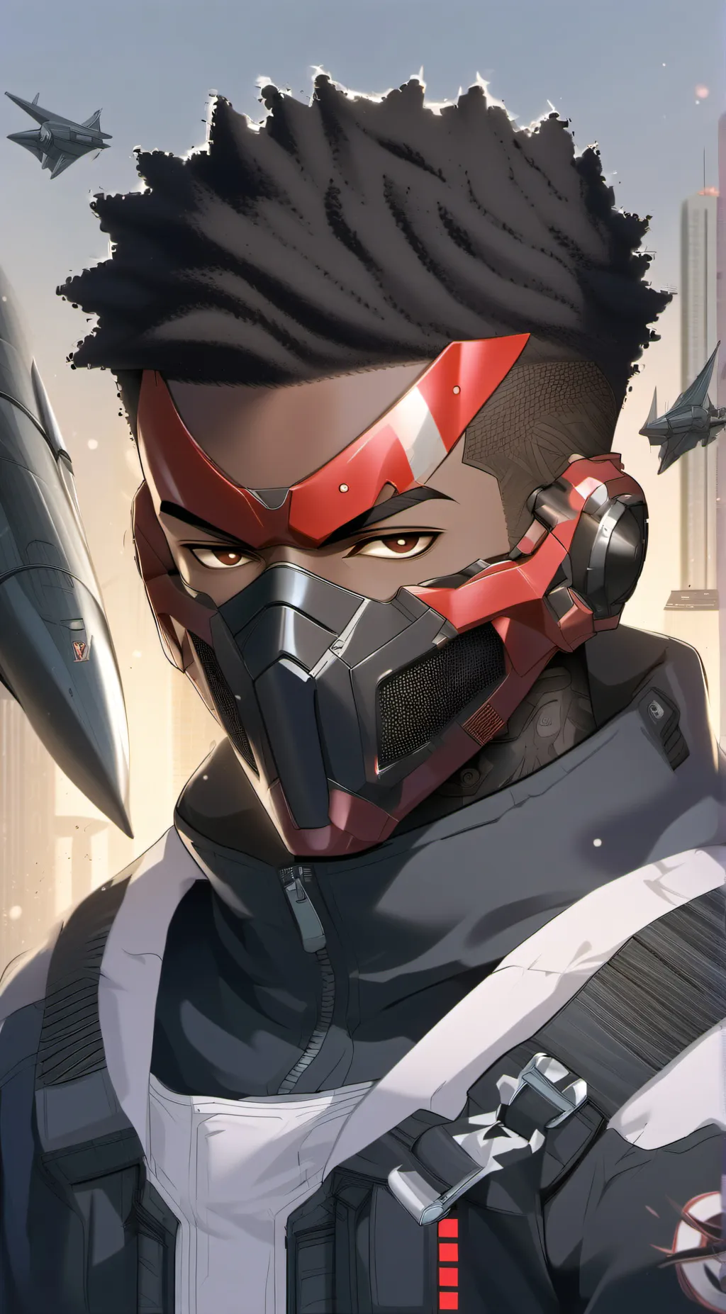 ai character: Natra Yotsuyama  background