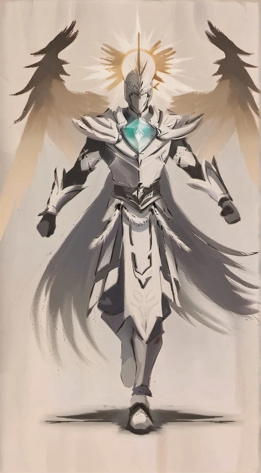 ai character: The Neon Knight background