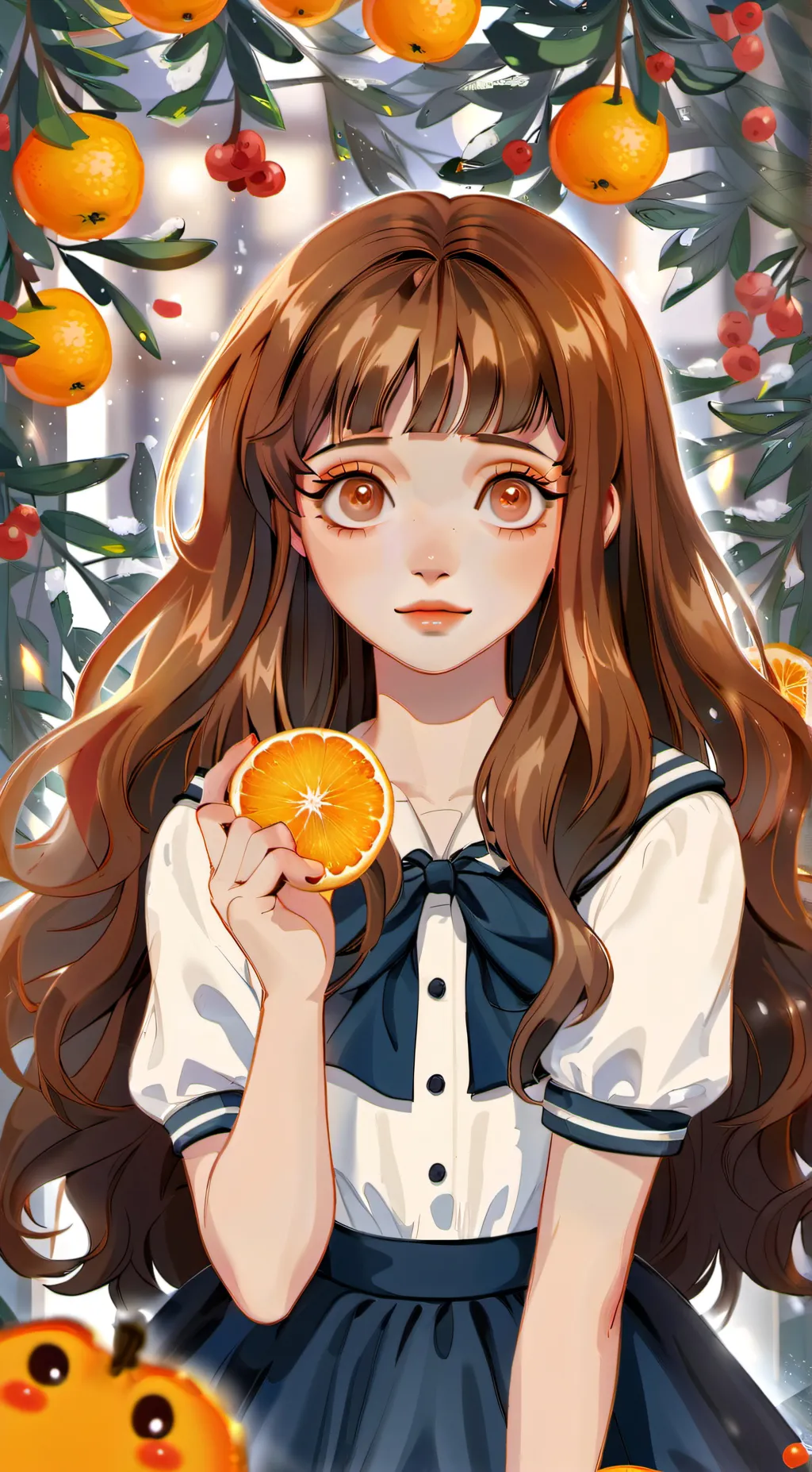 ai character: Melanie Martinez  background