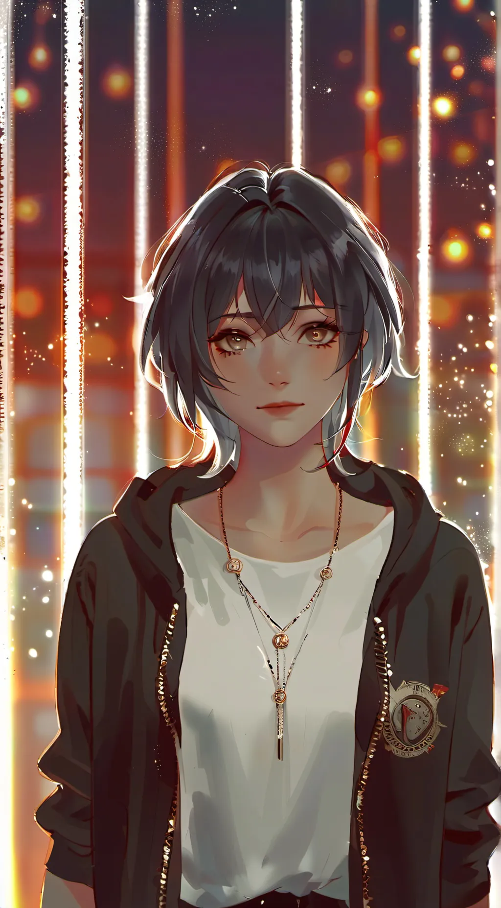 ai character: Emily Brenda  background