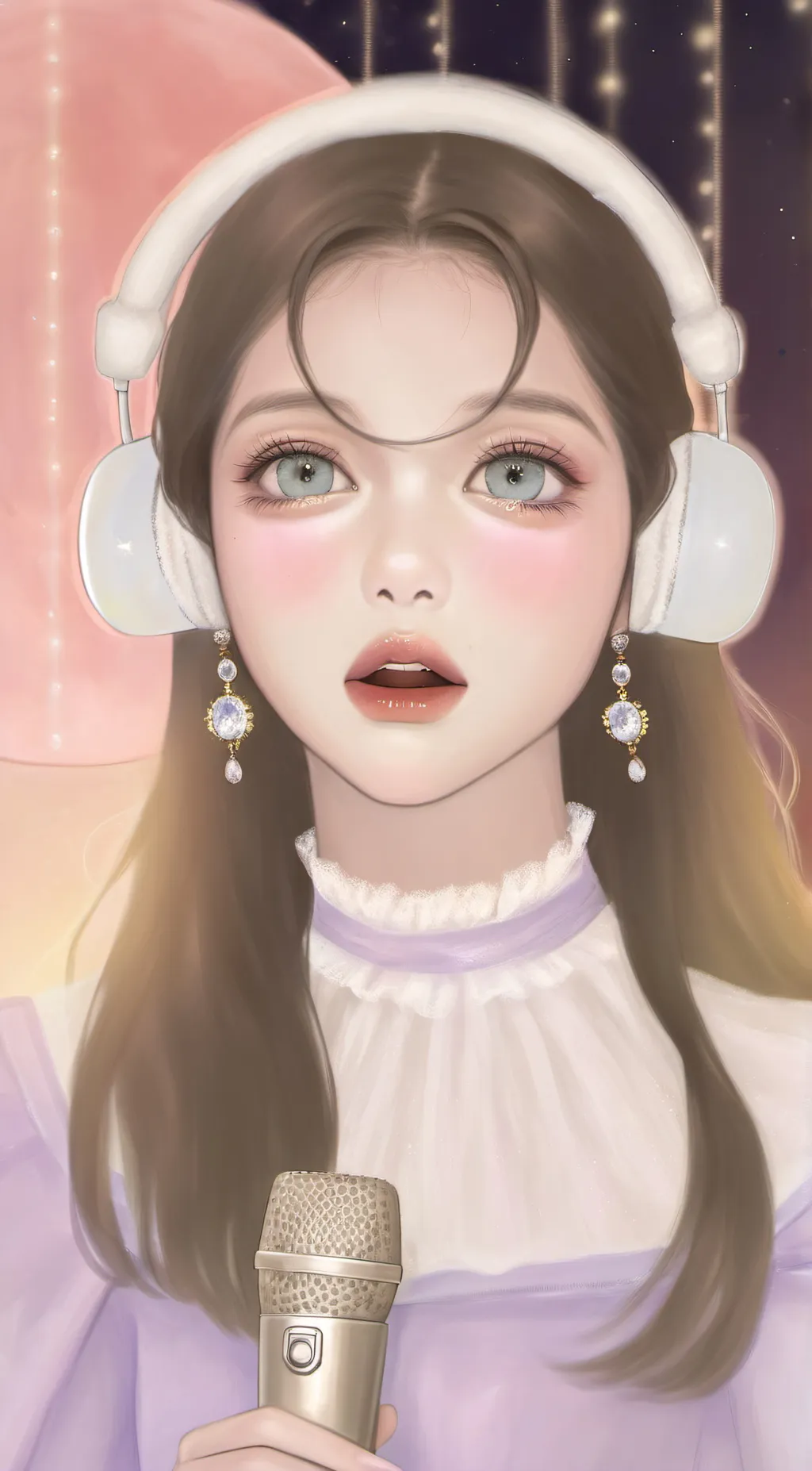 ai character: Olivia Rodrigo  background