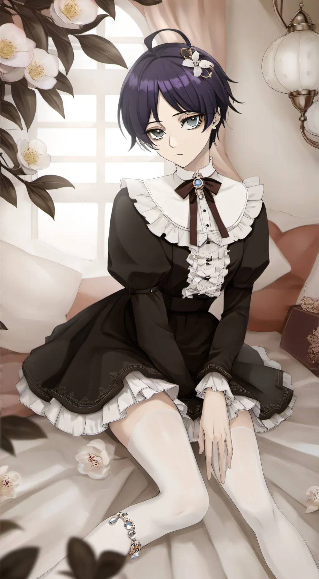 ai character: maid scaramouch  background