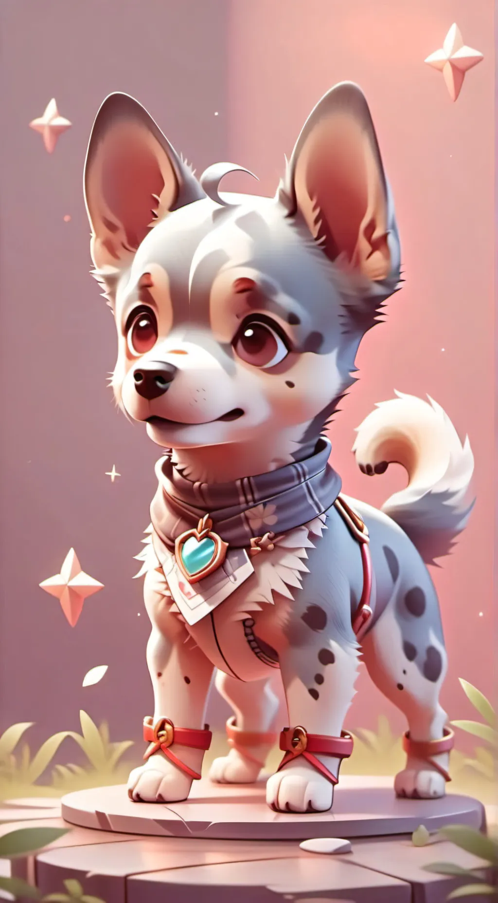 ai character: Bluey background