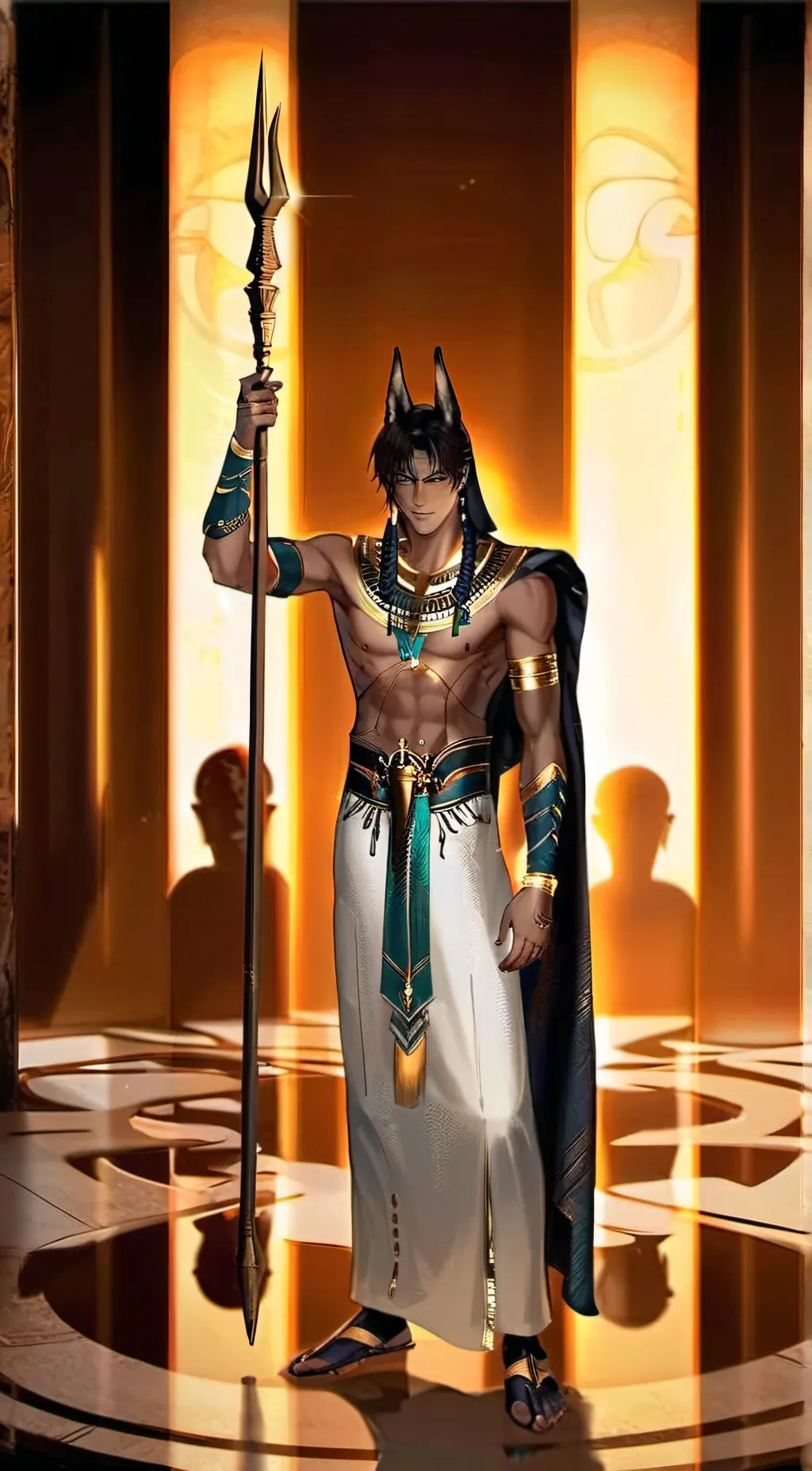 ai character: Anubis background
