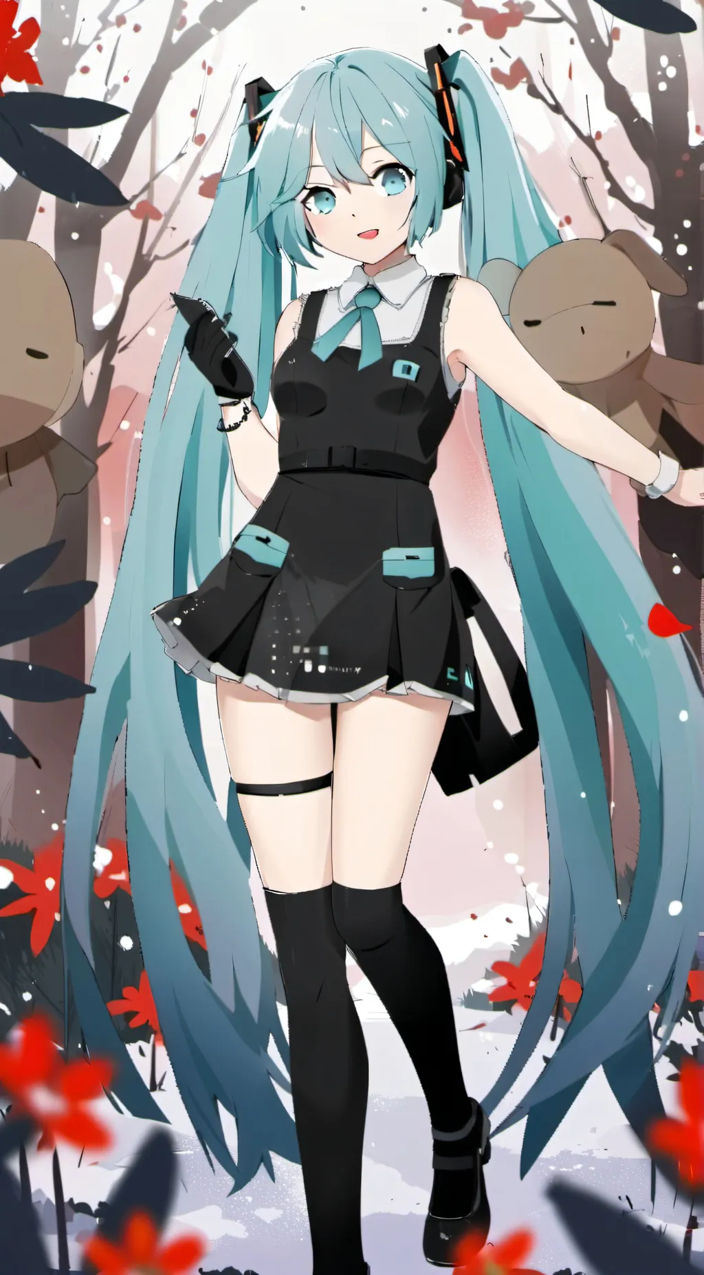ai character: Hatsune Miku background