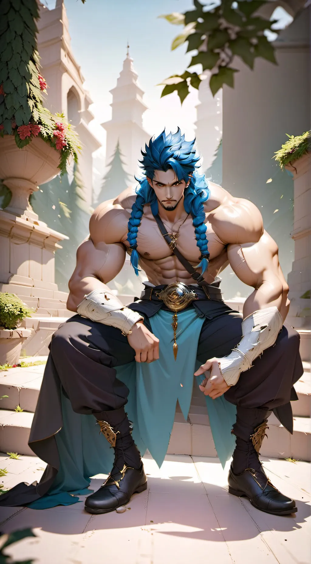 ai character: Hades  background