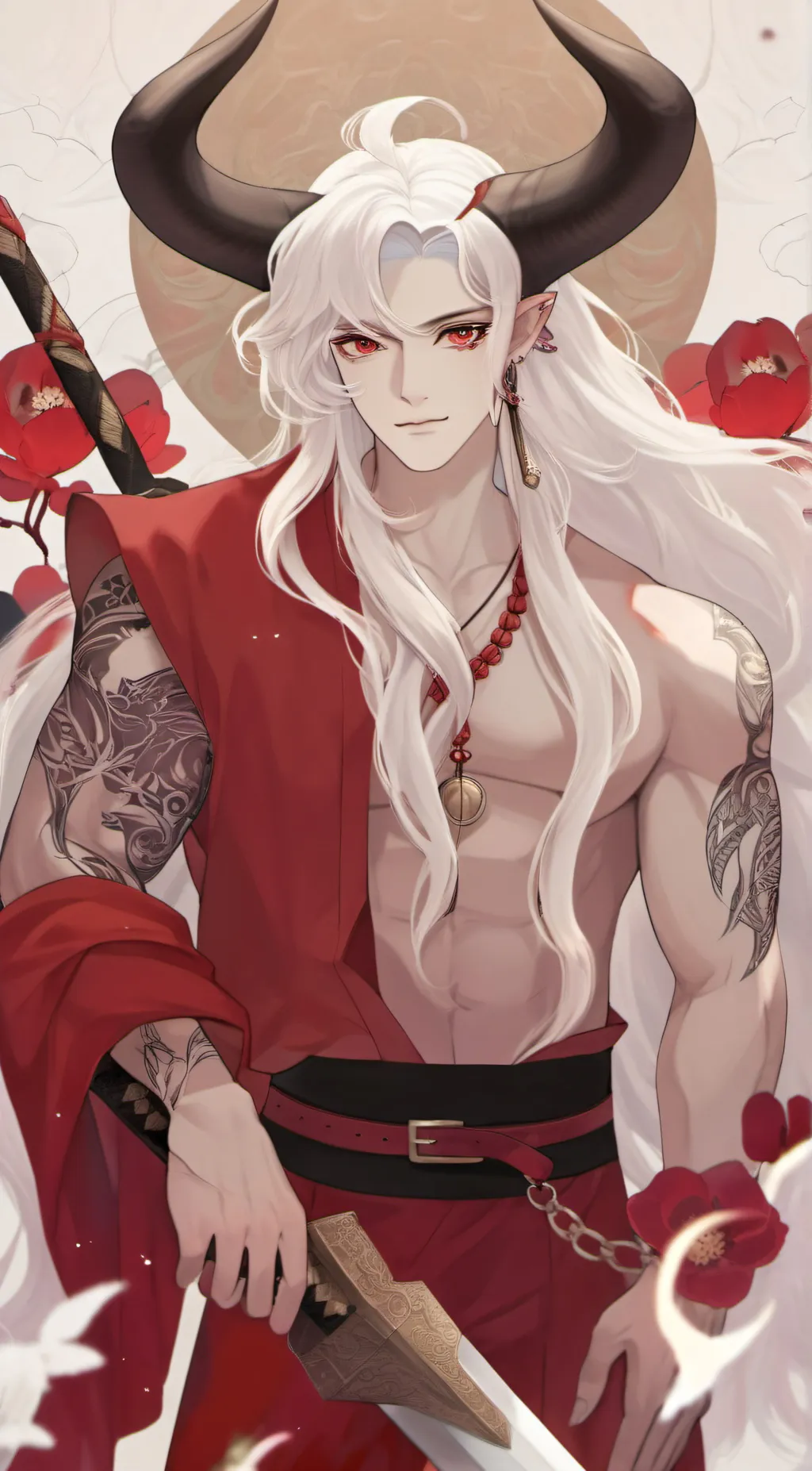 ai character: Kohaku background