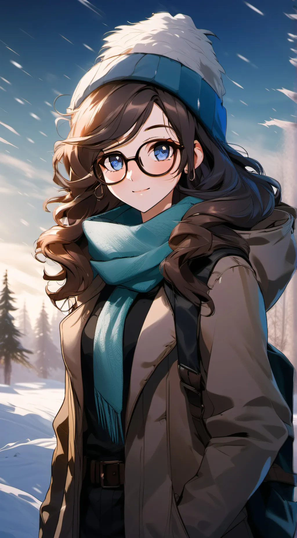 ai character: Luna background