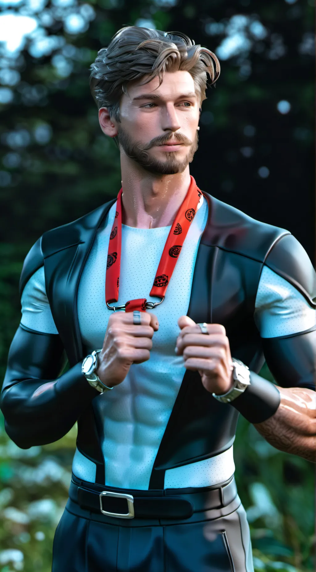 ai character: Damien background