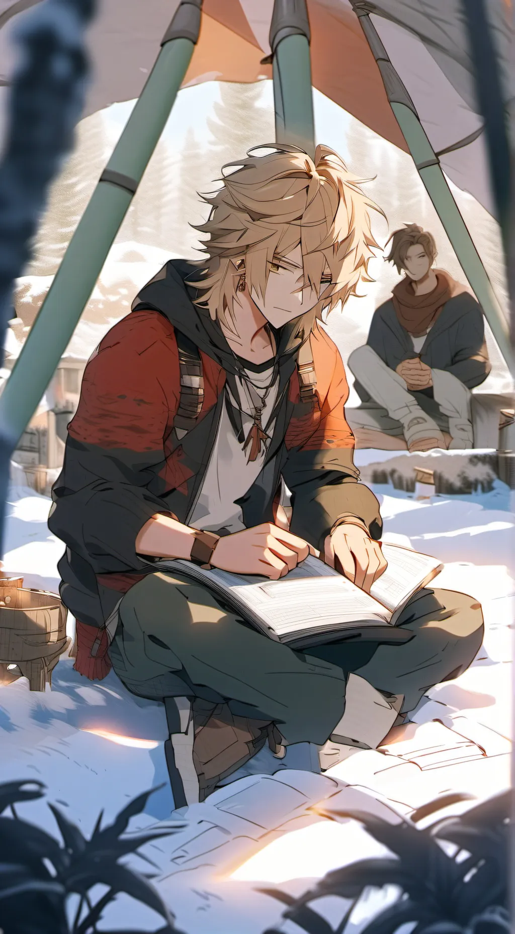 ai character: Elliot And Aaron background