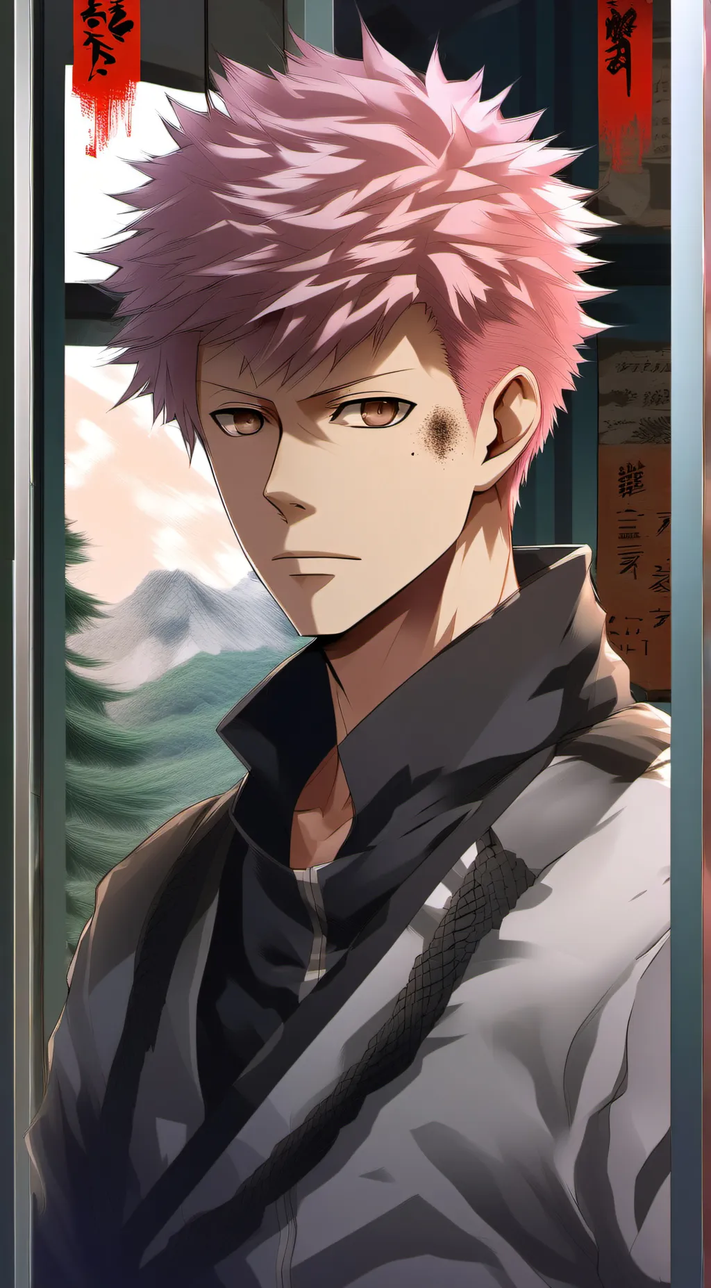 ai character: Jjk pool background