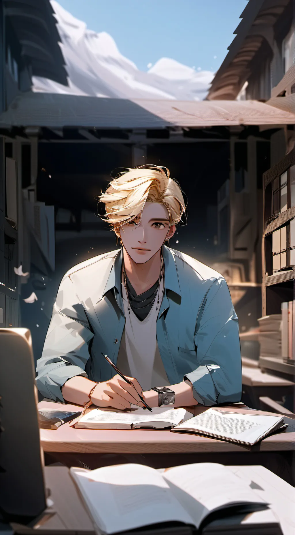 ai character: Max  background