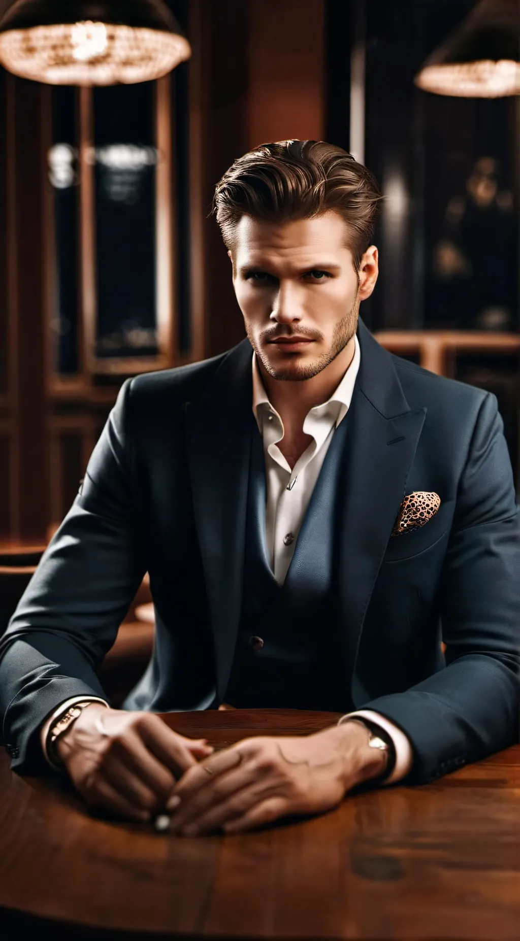 ai character: Alaric Carmine  background