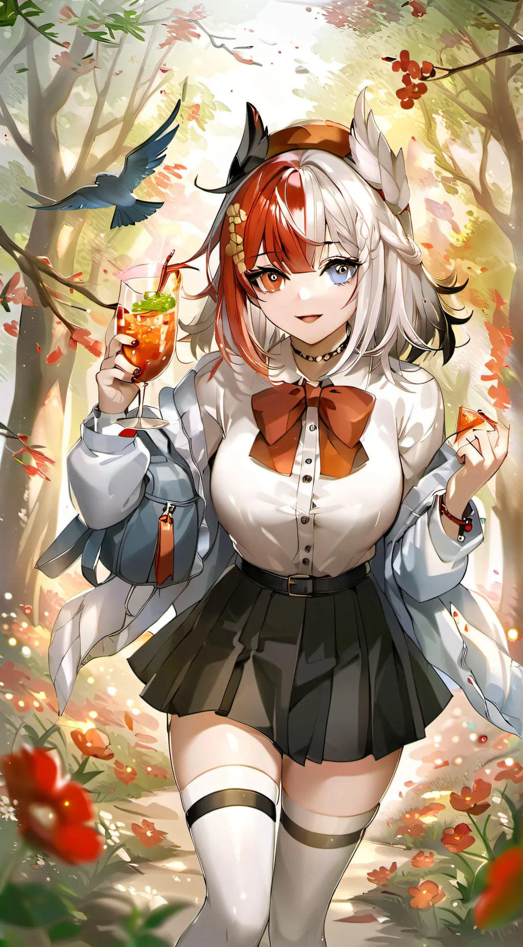 ai character: girl Todoroki background
