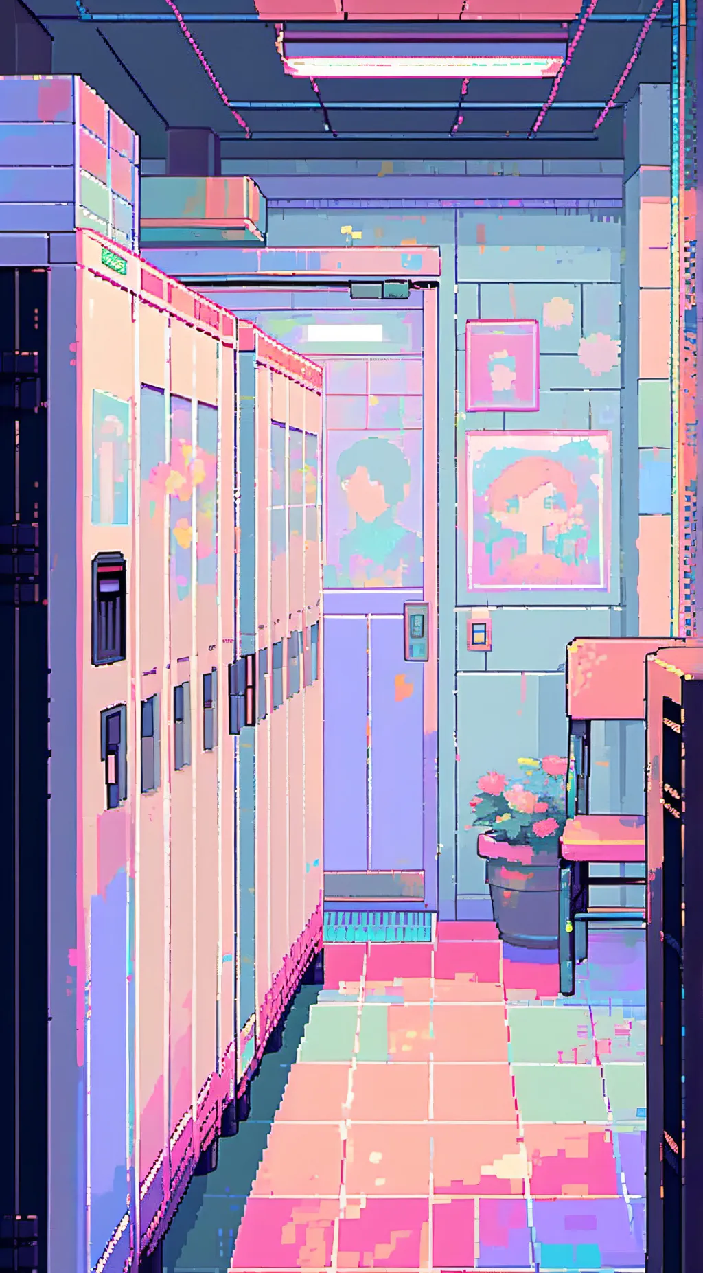 ai character: Sus locker 2 background