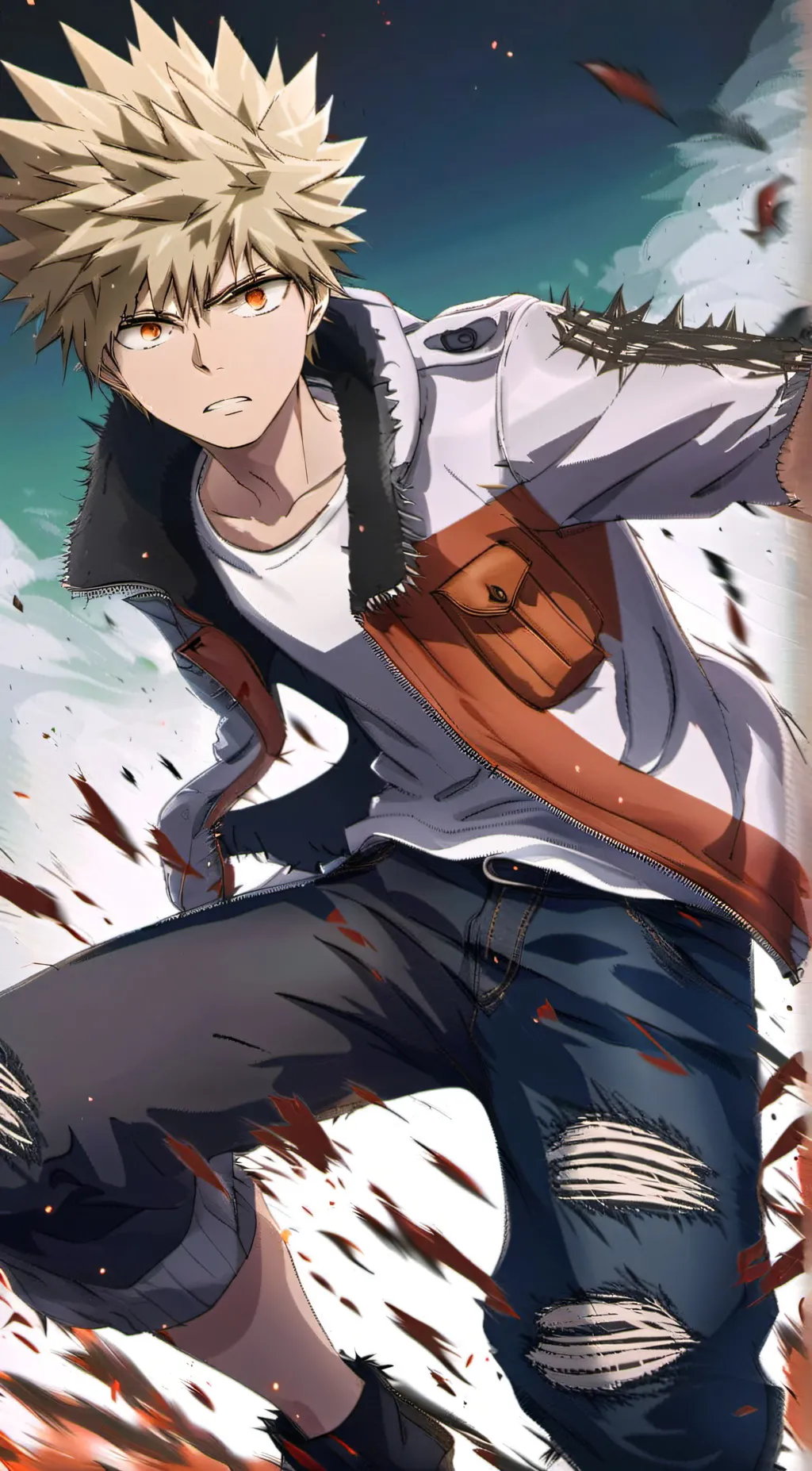 ai character: Katsuki Bakugo background