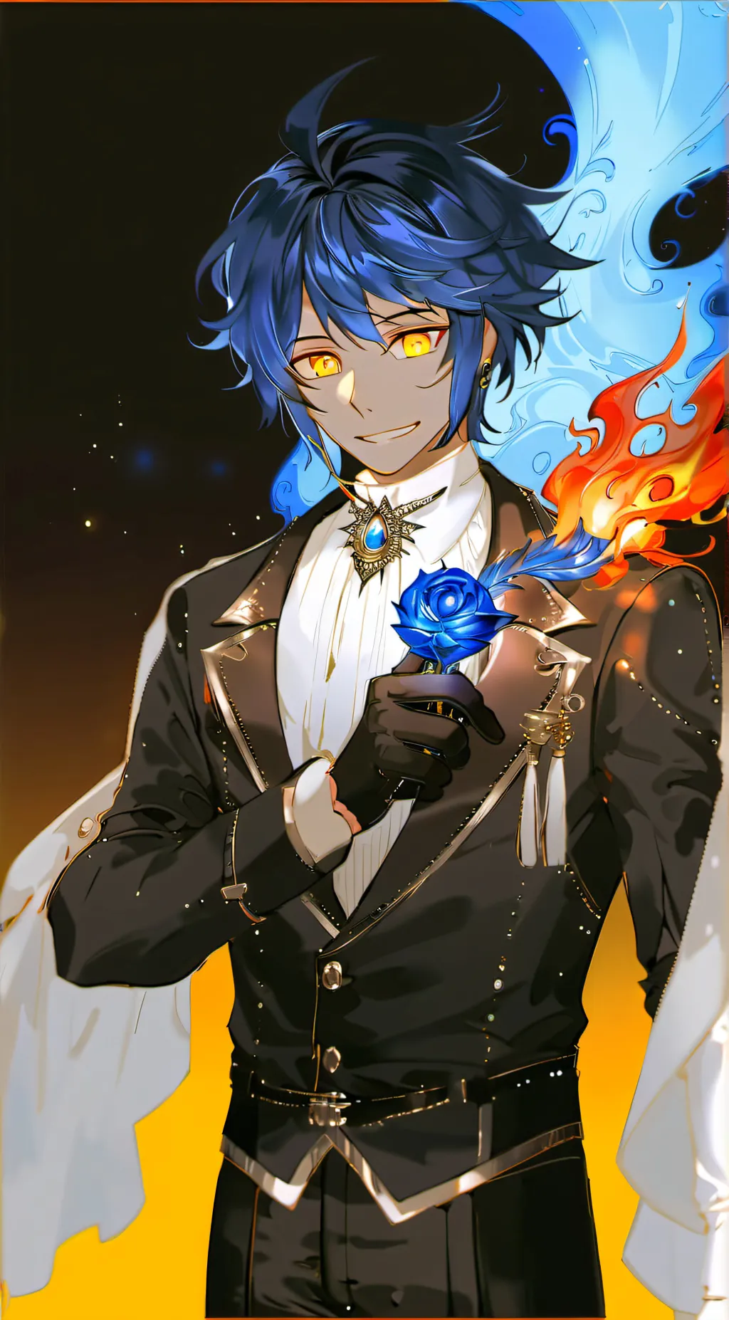 ai character: Rusty background