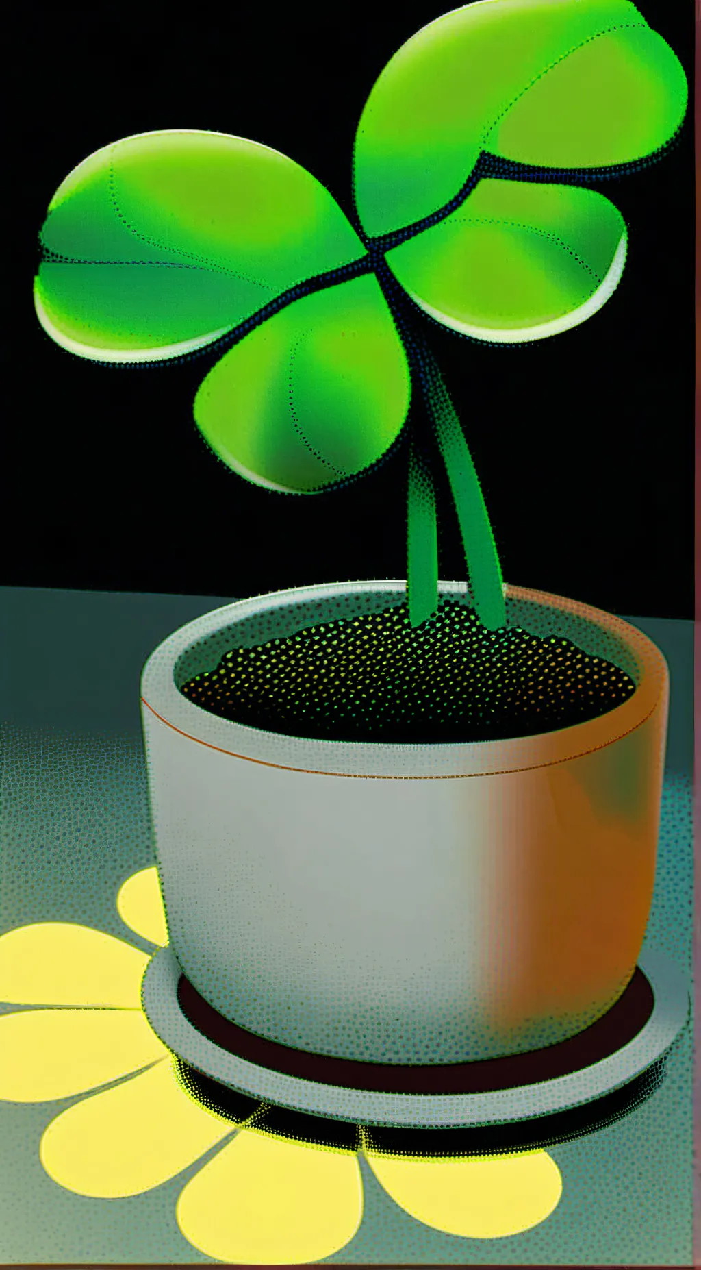 ai character: Blover Pvz background