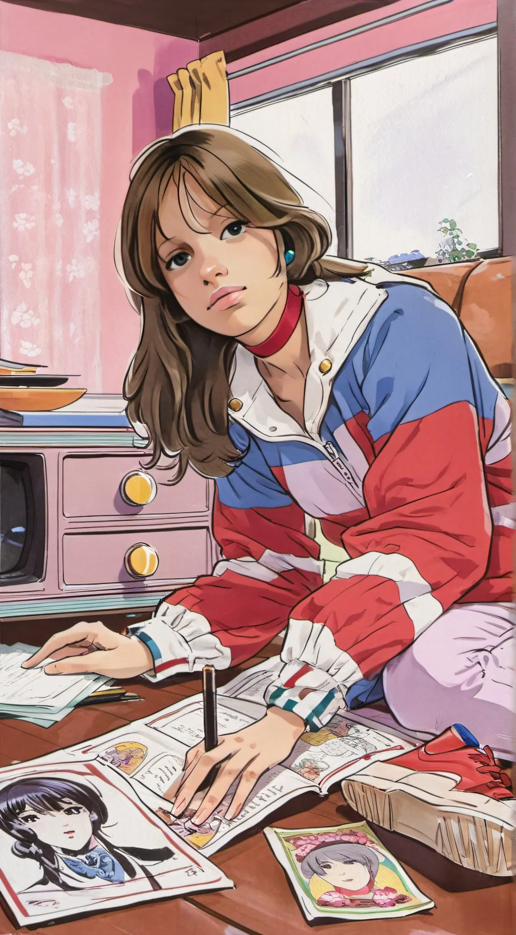 ai character: Lily  background