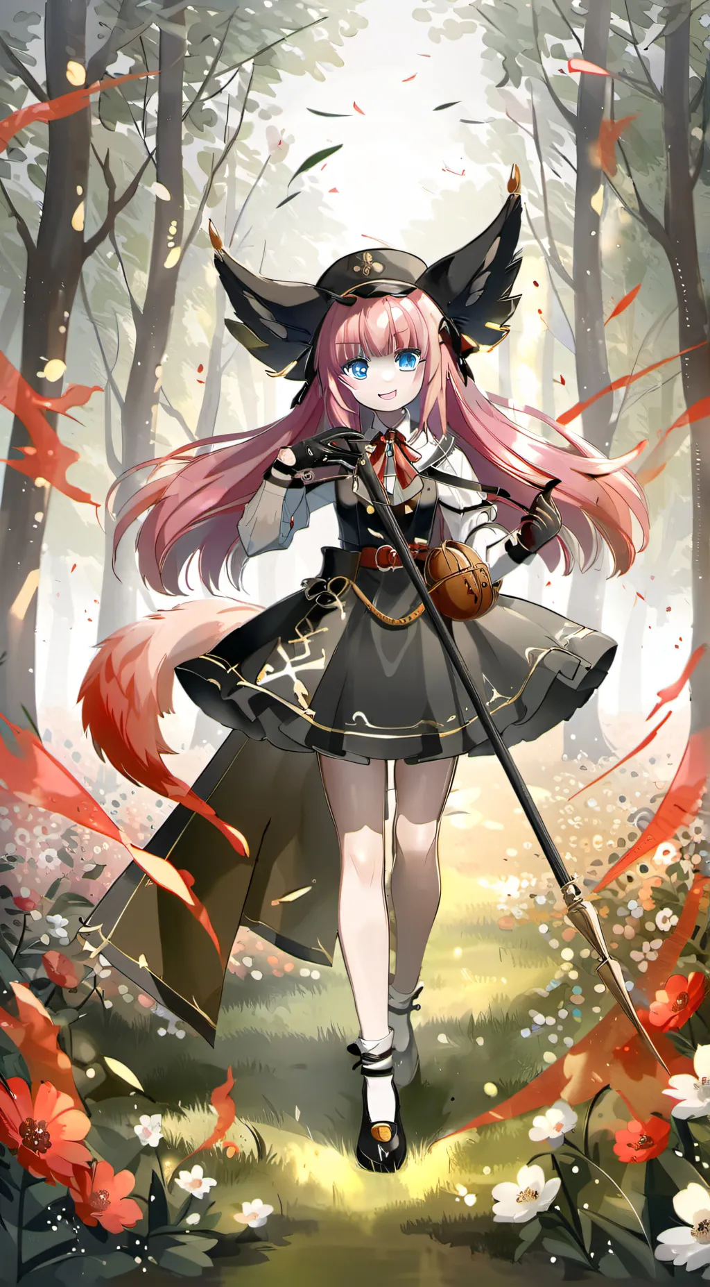ai character: Sakura background