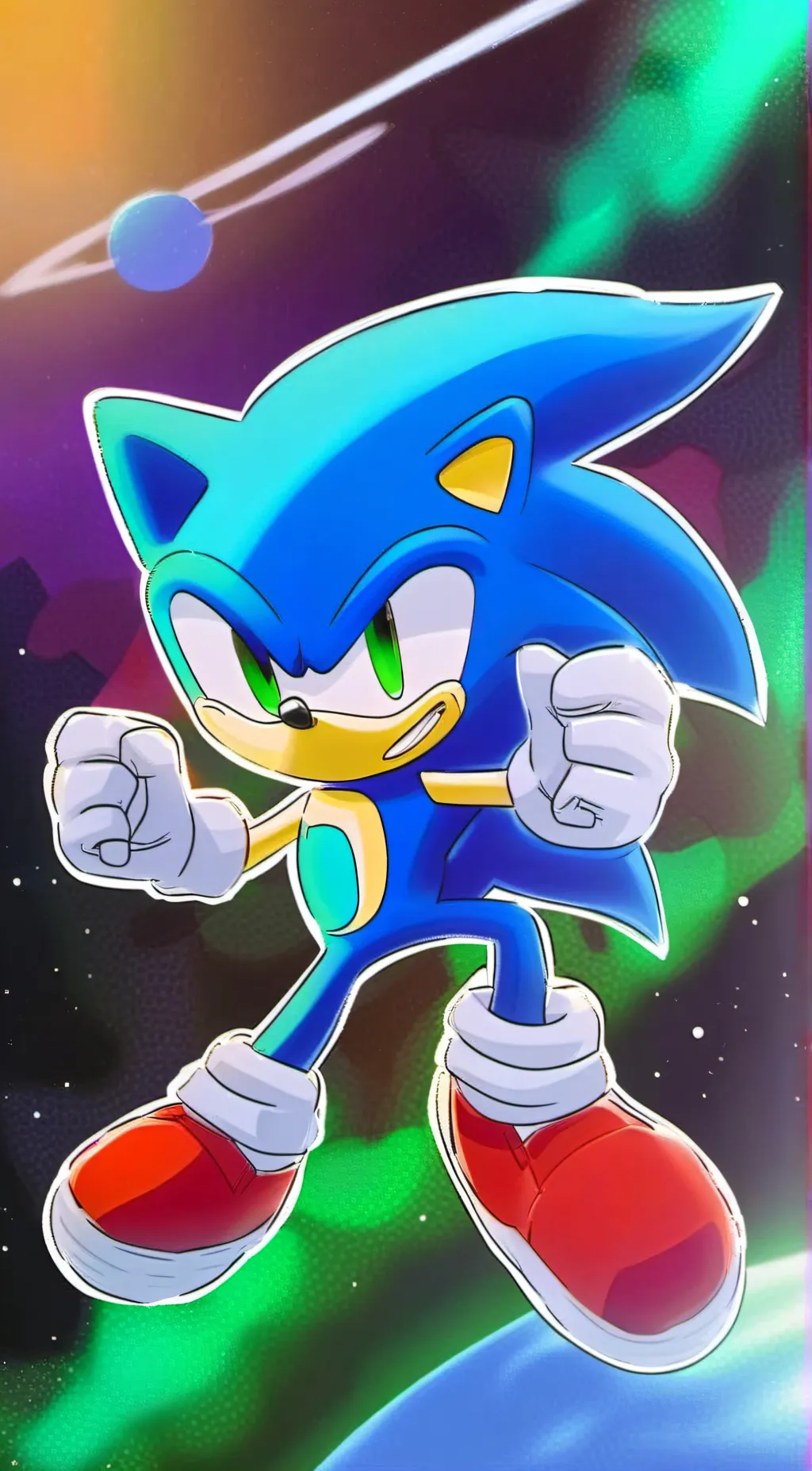 ai character: Sonic the hedgehog background
