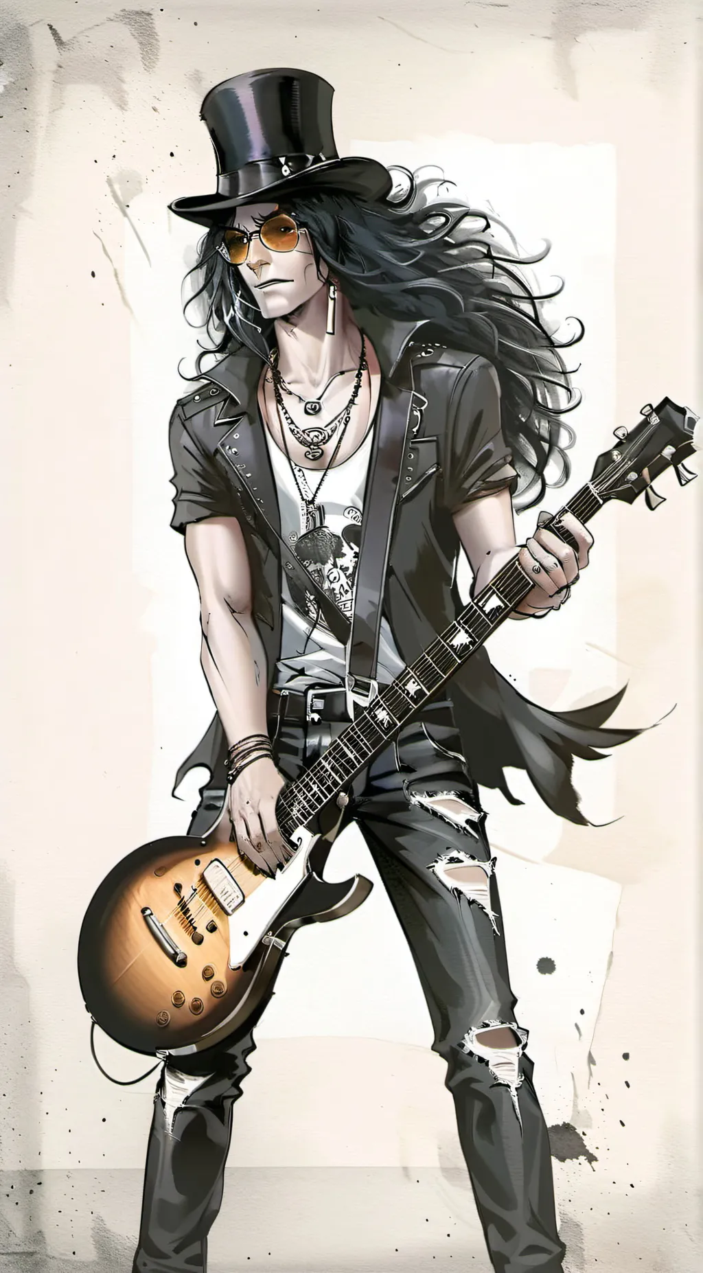 ai character: slash  background