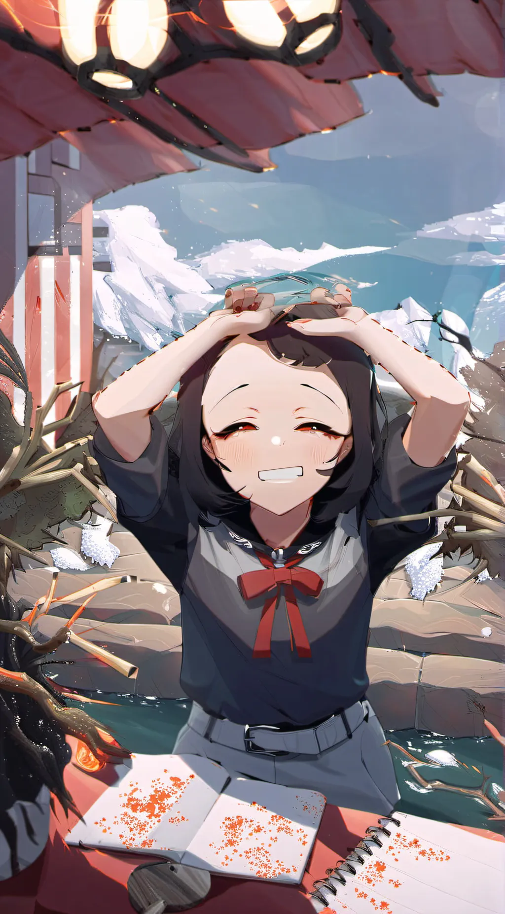 ai character: Nezuko  background