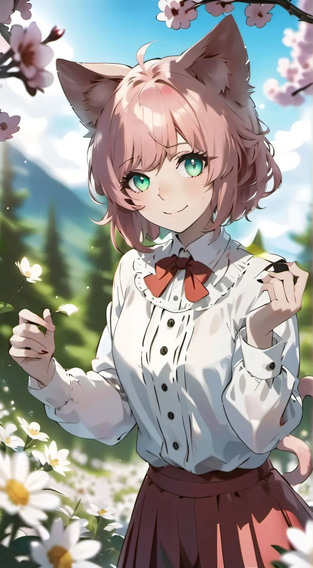 ai character: summer background