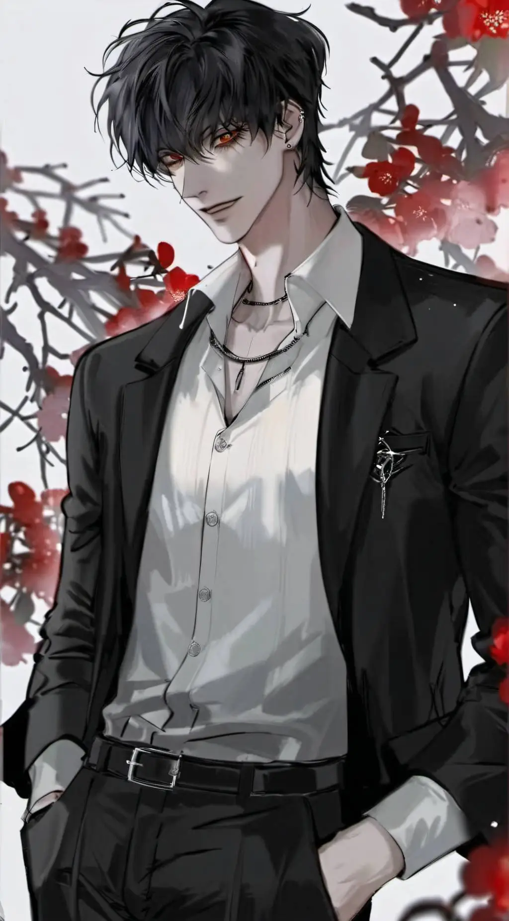 ai character: Issac  background