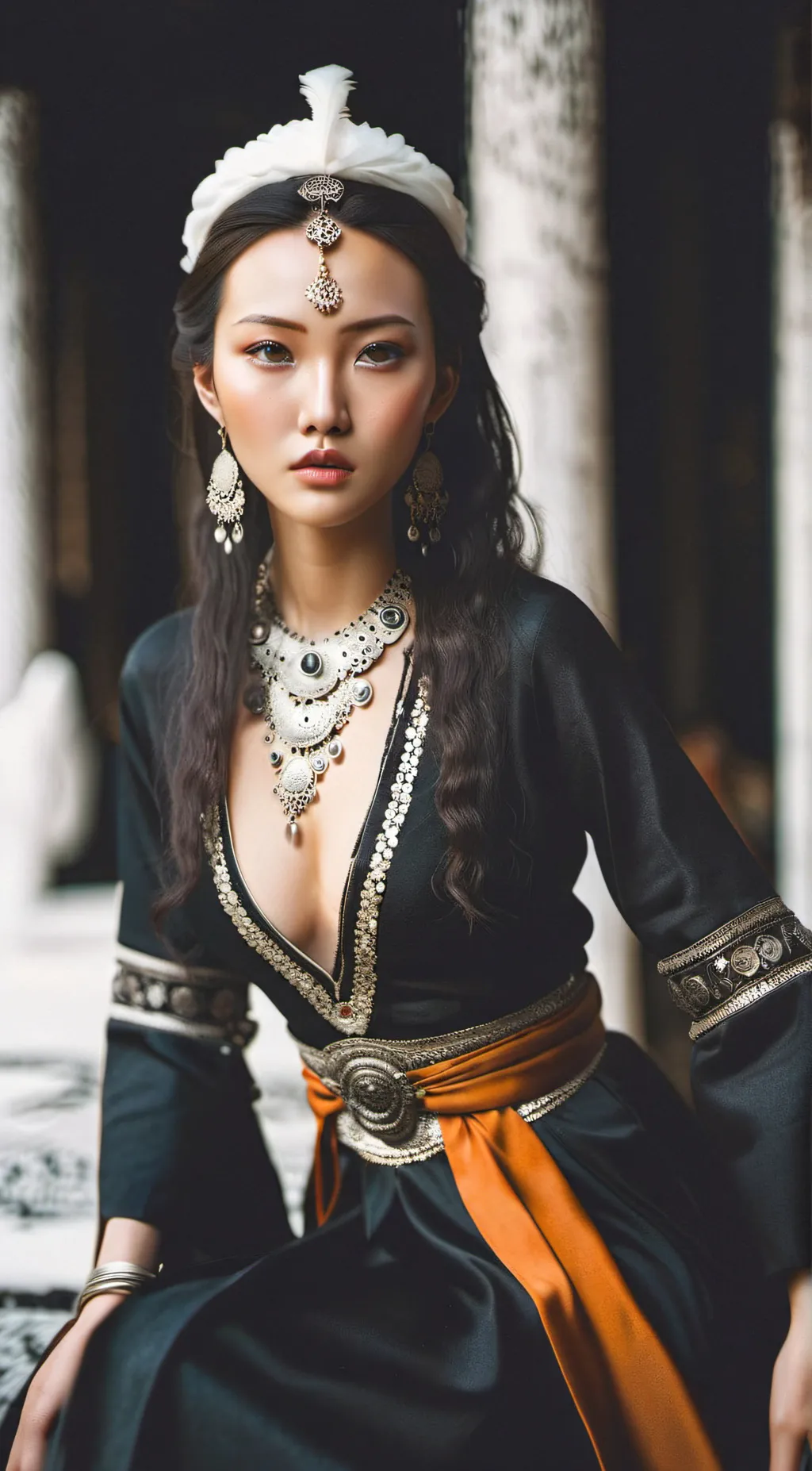 ai character: Sarmaa (Mongolian) background