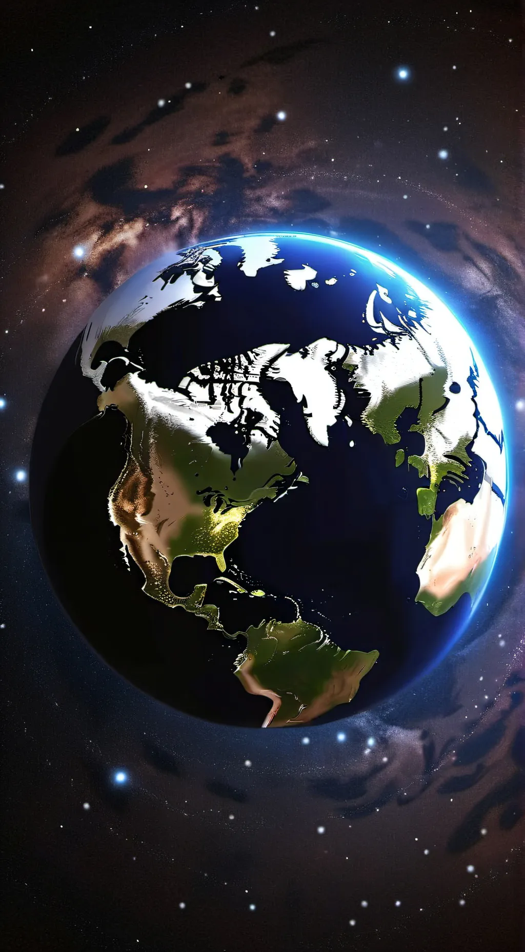 ai character: Empty world.  background