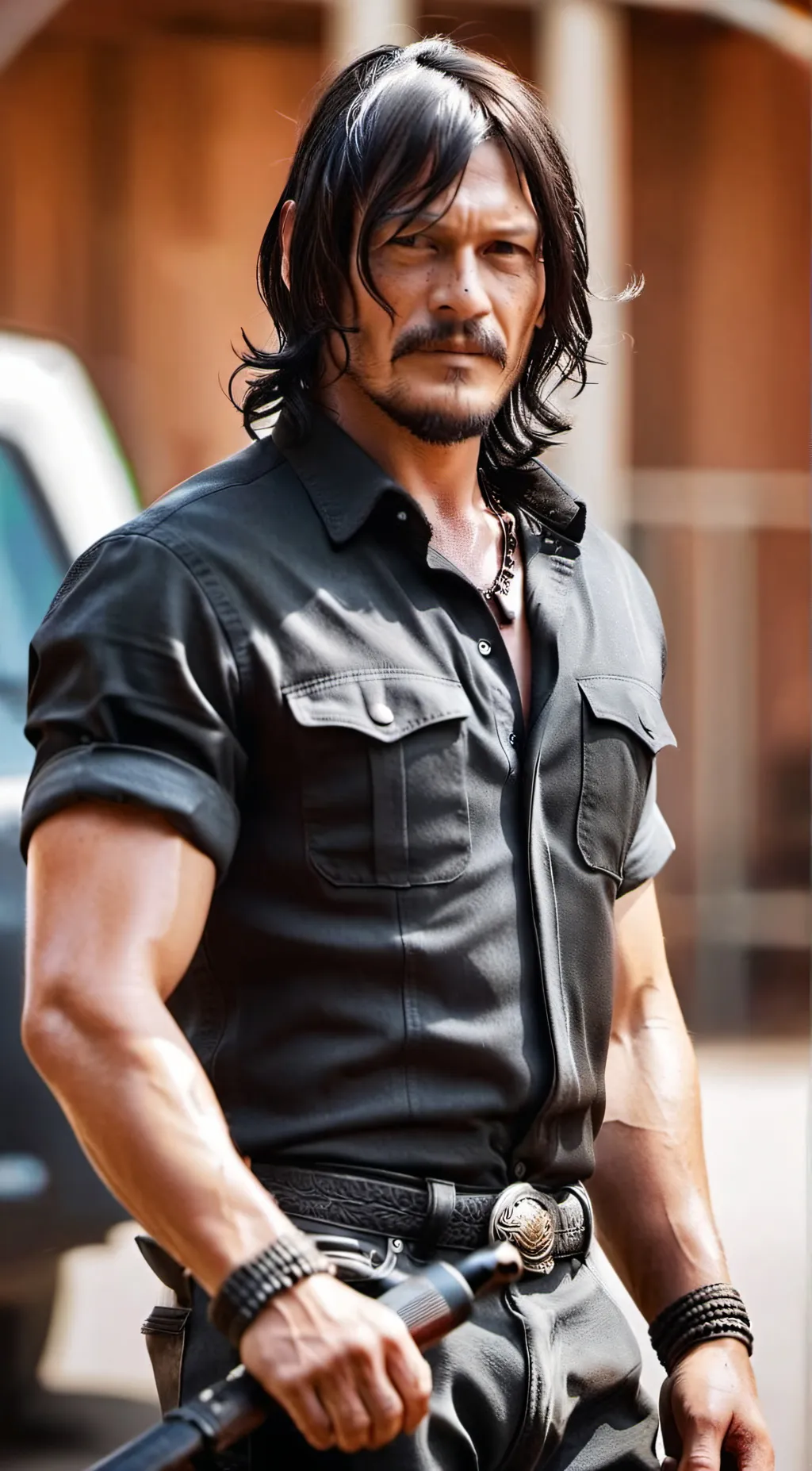 ai character: Daryl Dixon  background