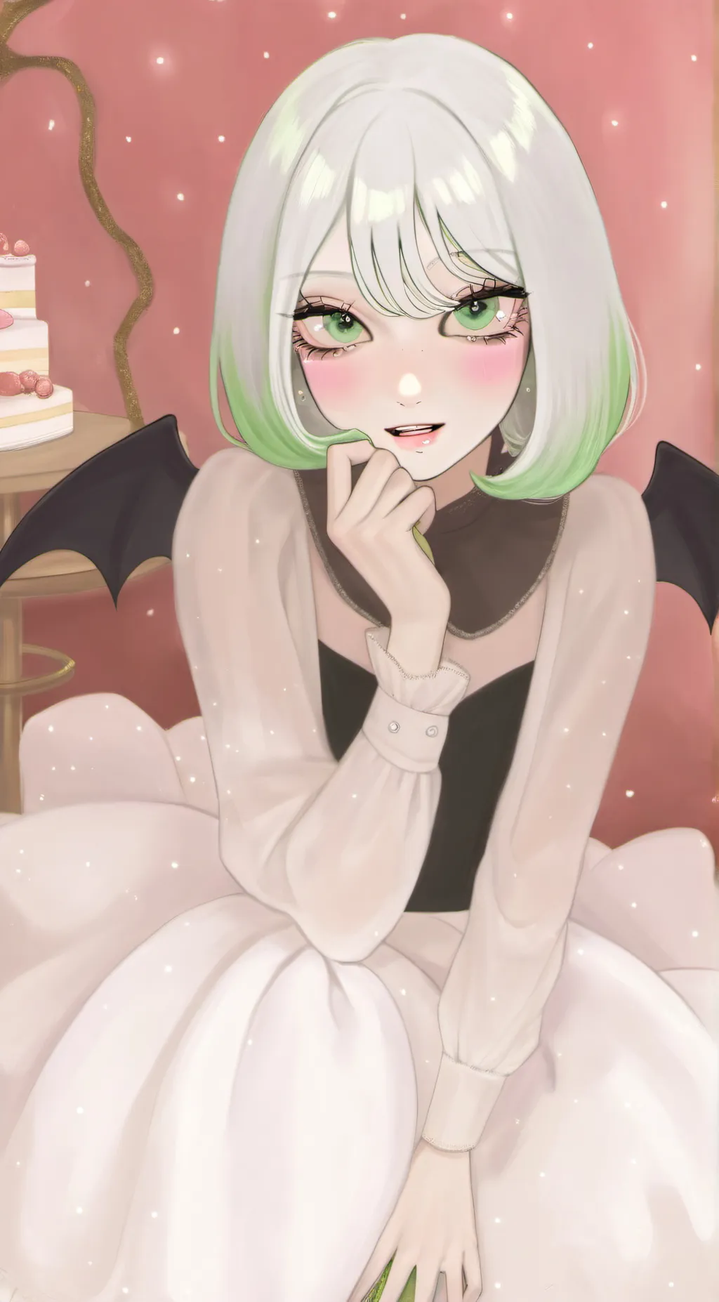 ai character: menta background