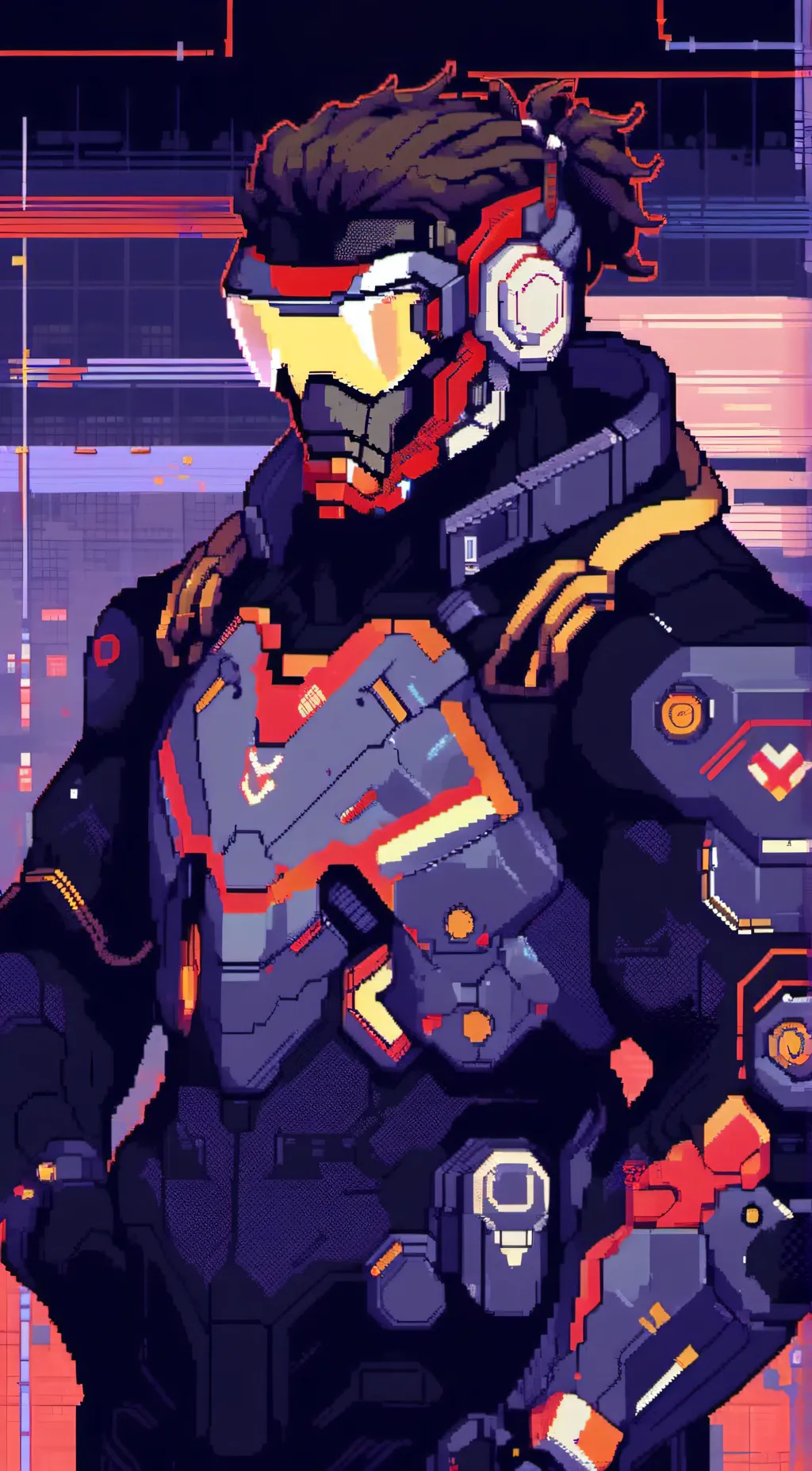 ai character: Tech Dragon background