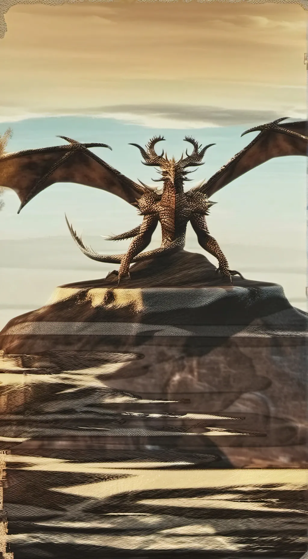 ai character: death dragon  background