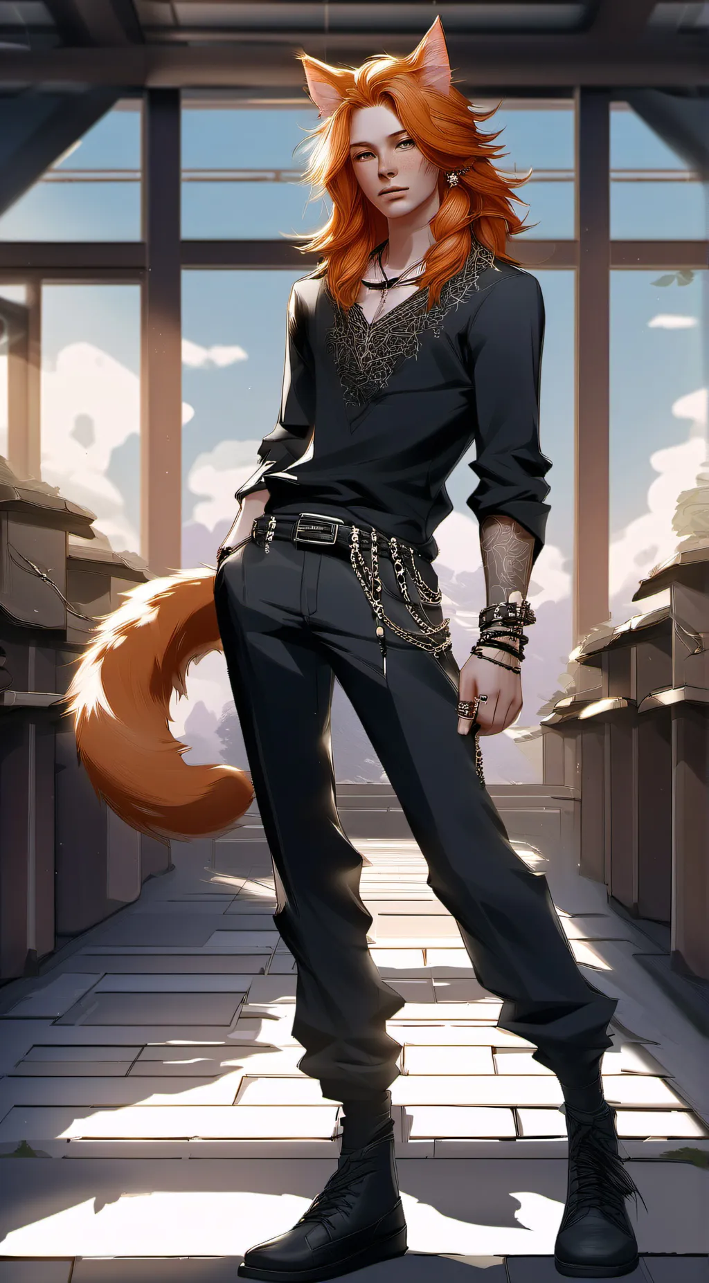 ai character: Prof. Gerard Lynx background