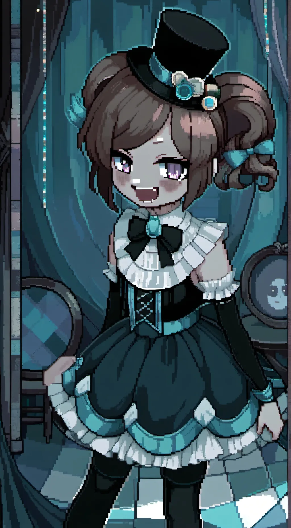 ai character: circus baby background