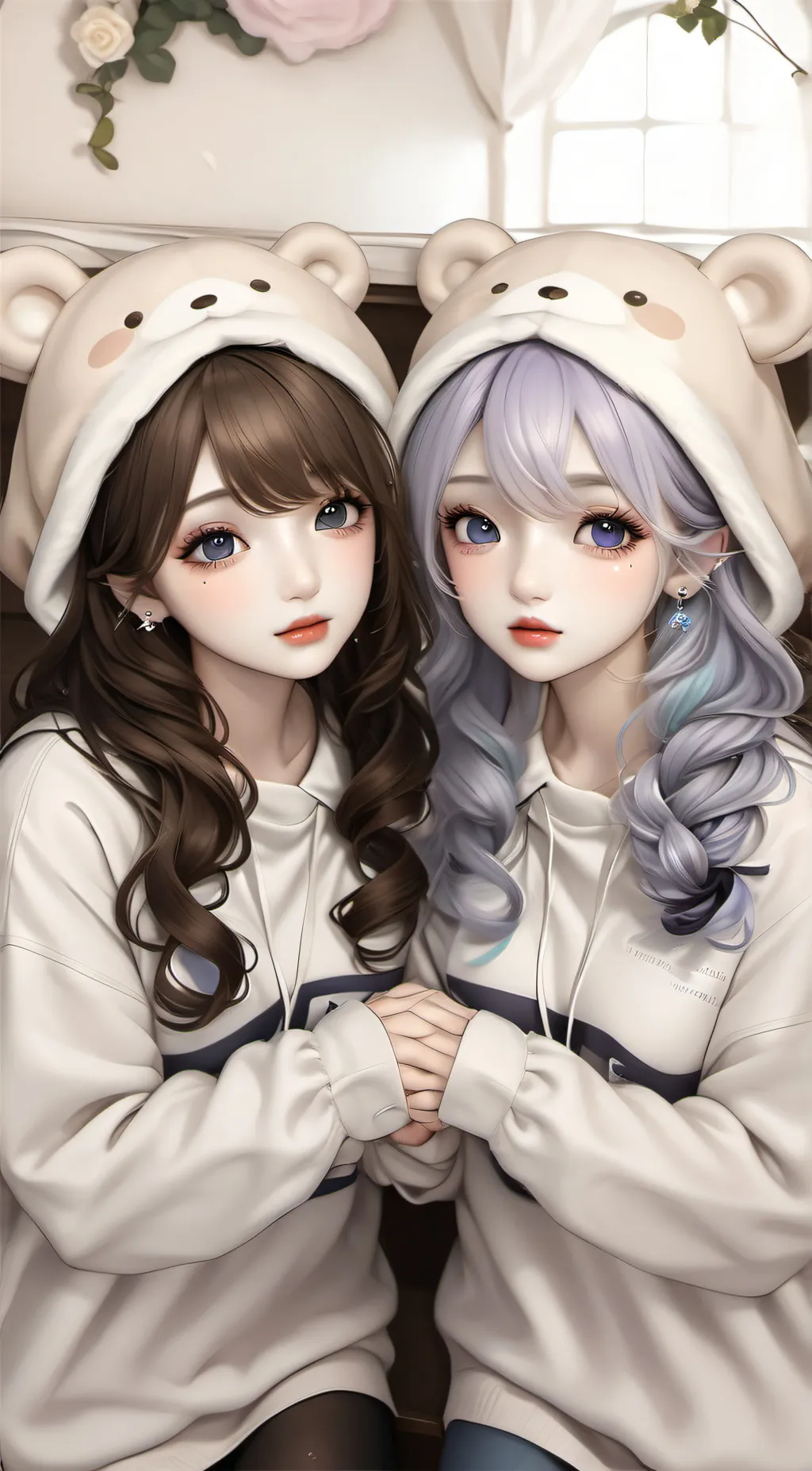 ai character: Aria and Annabelle background