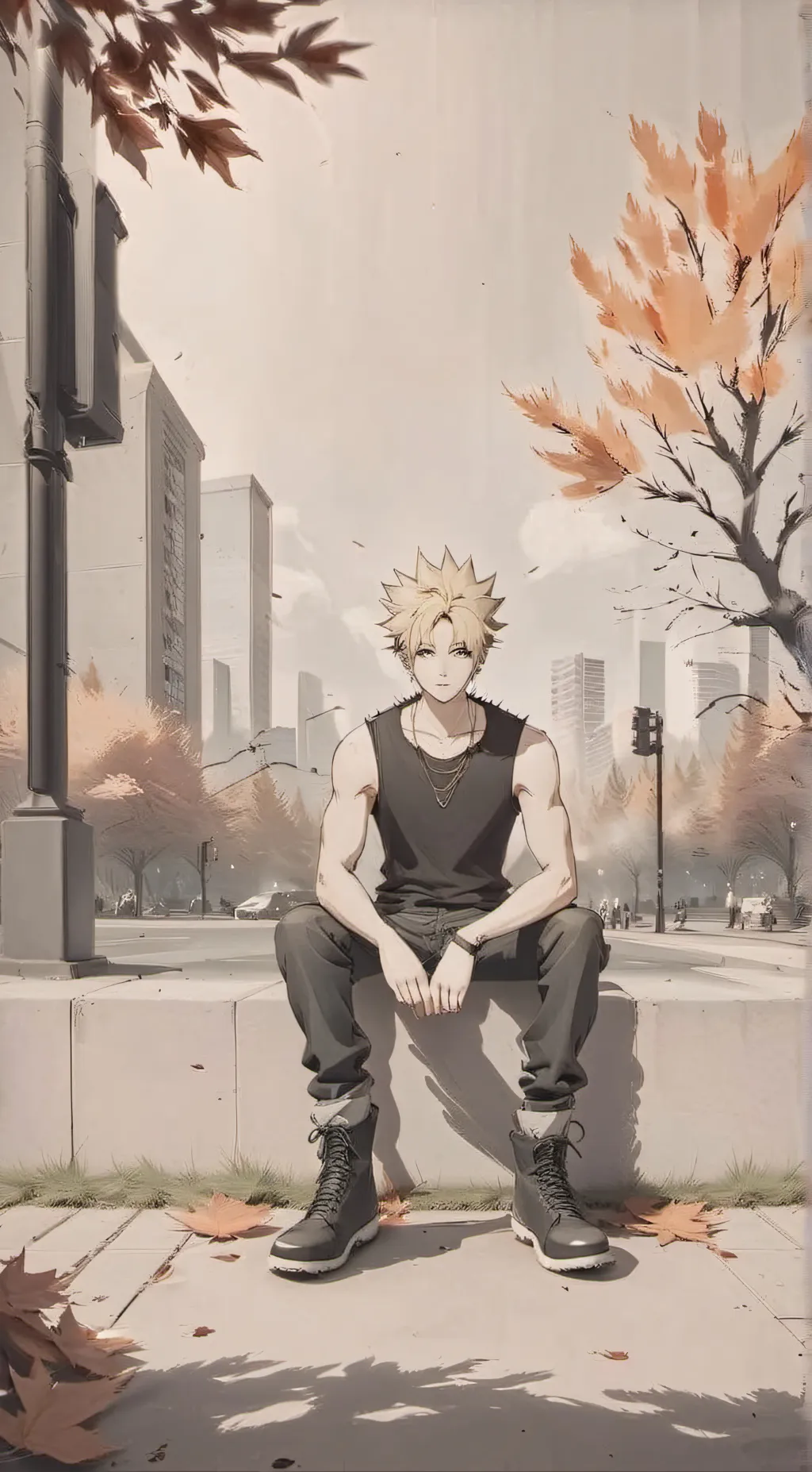 ai character: Bakugo  background