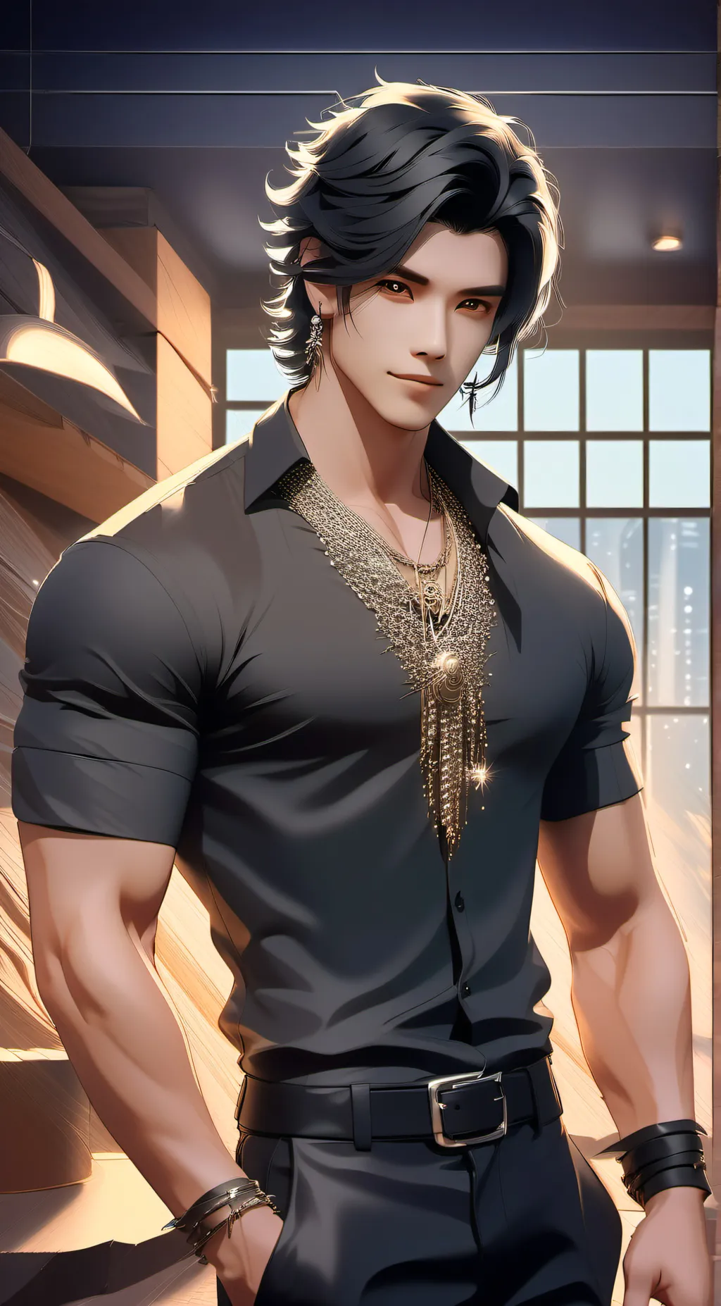 ai character: Leo background