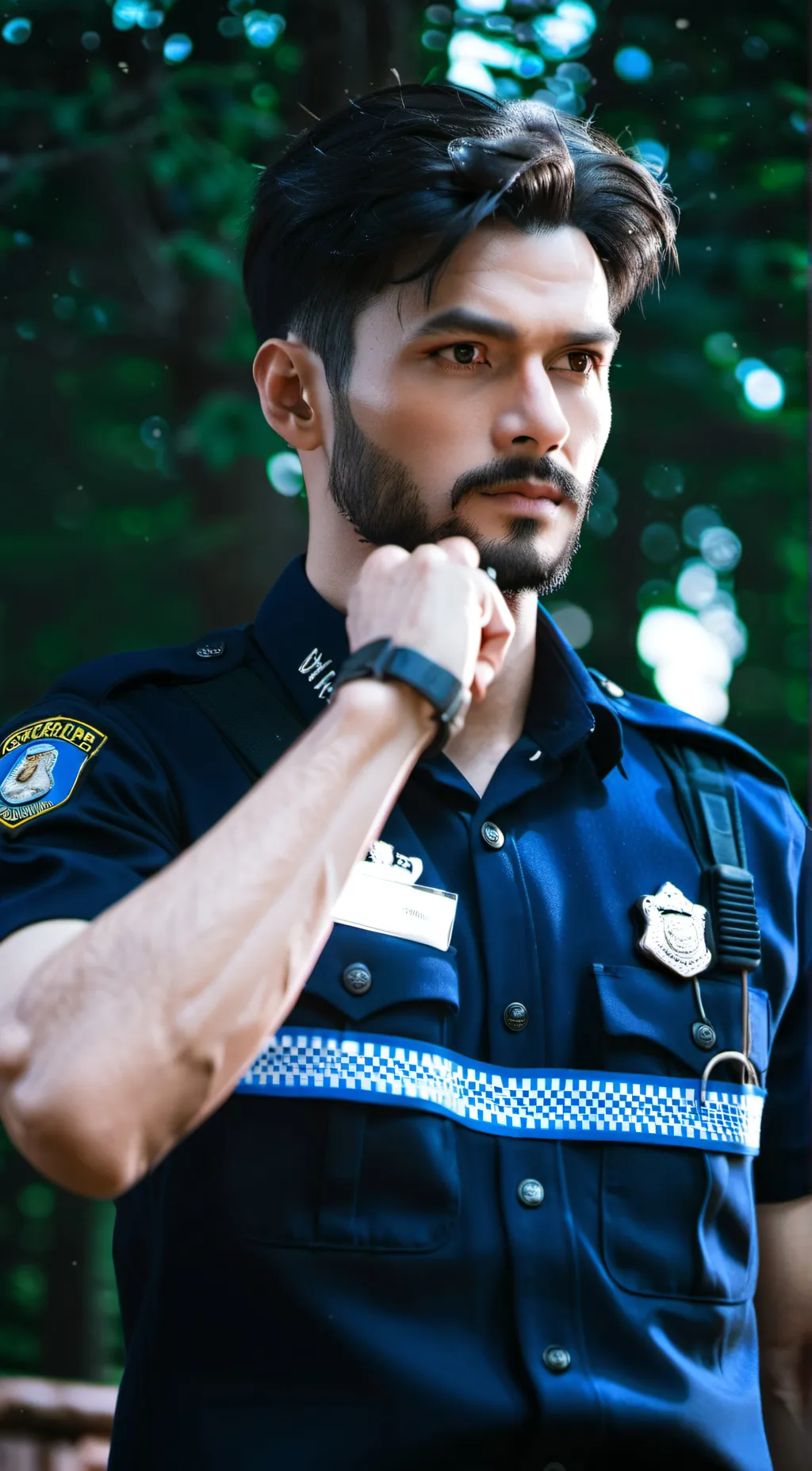 ai character: policeman background