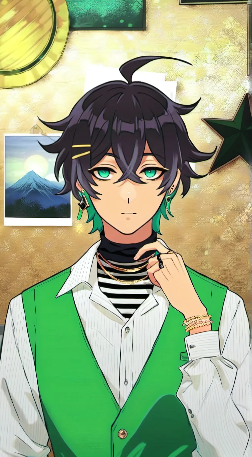 ai character: Leo background