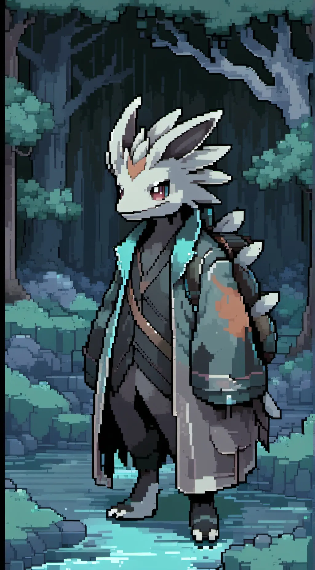 ai character:  🦎 background