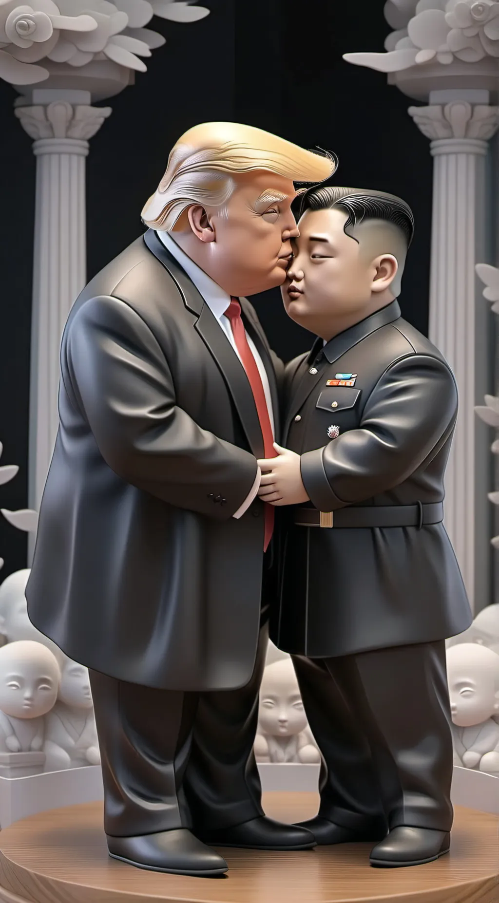 ai character: trump and kim background