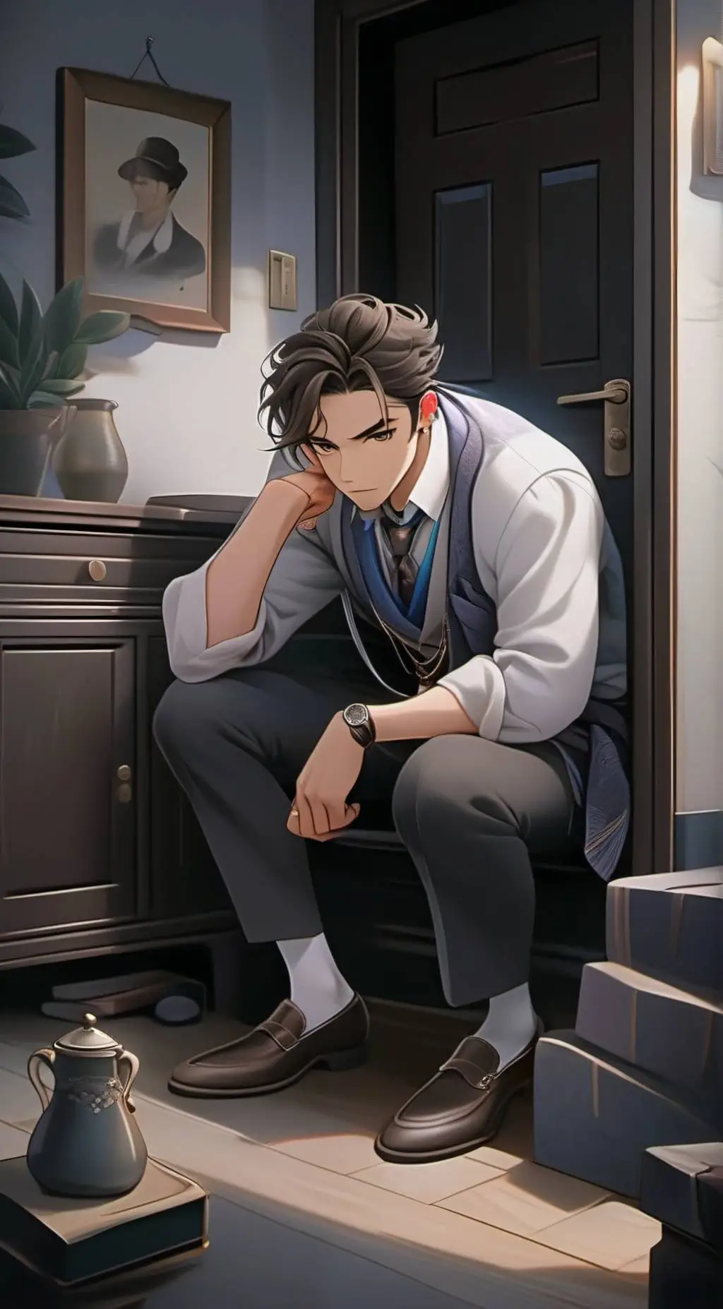 ai character: Dracke (Husband) background