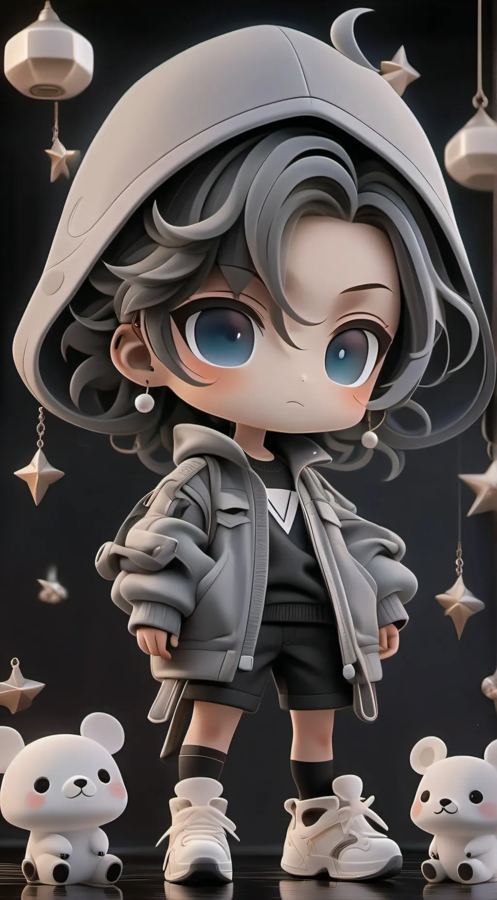 ai character: Uzi background