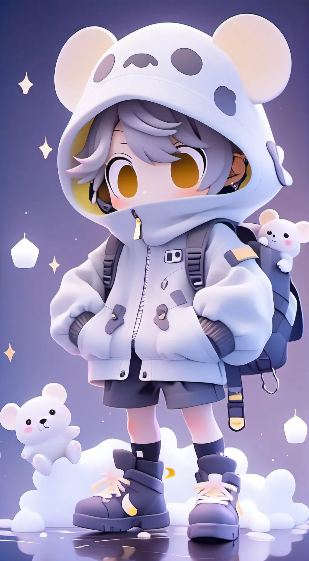 ai character: gg and cc background