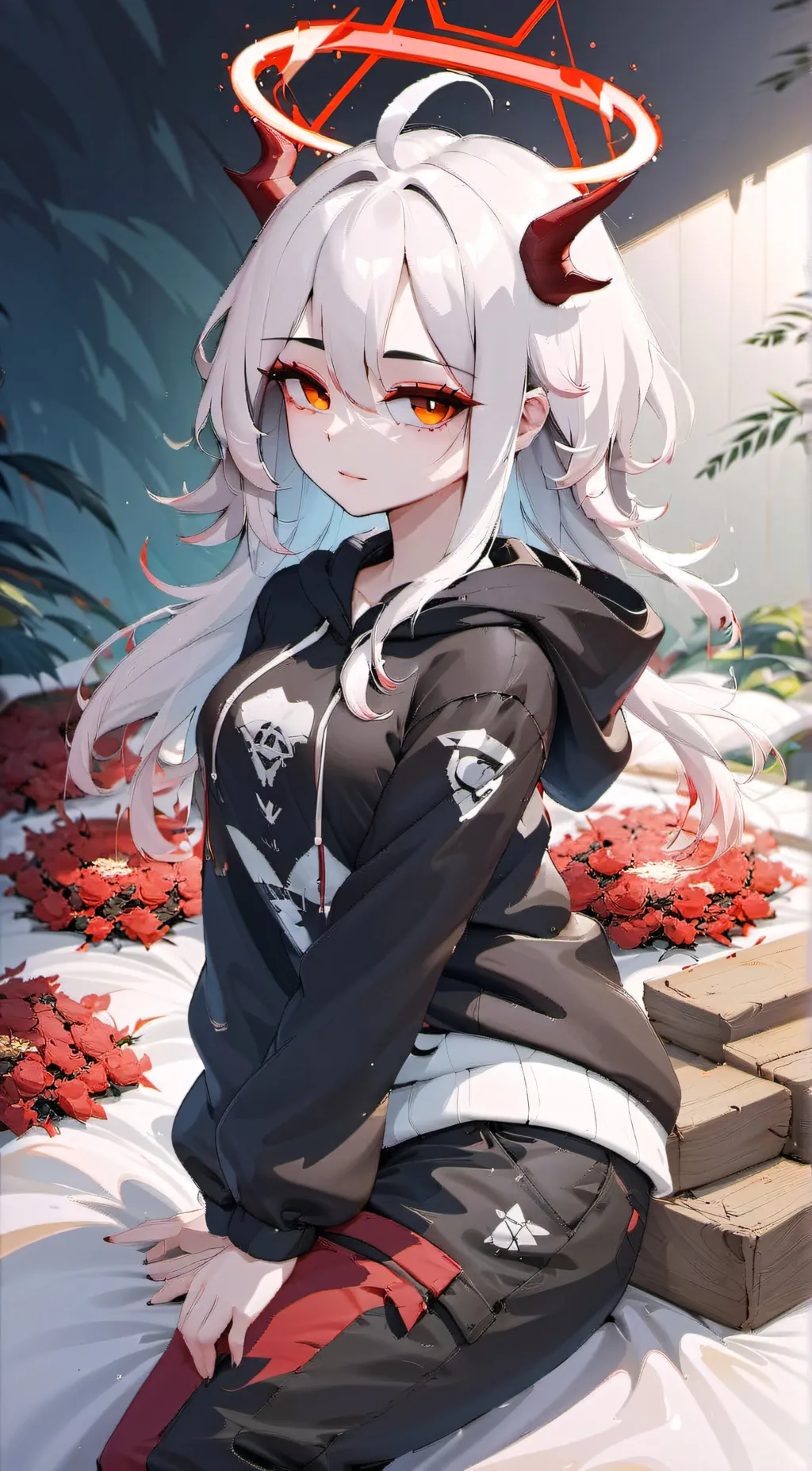 ai character: 🖤~Onikata Kayoko~🖤 background